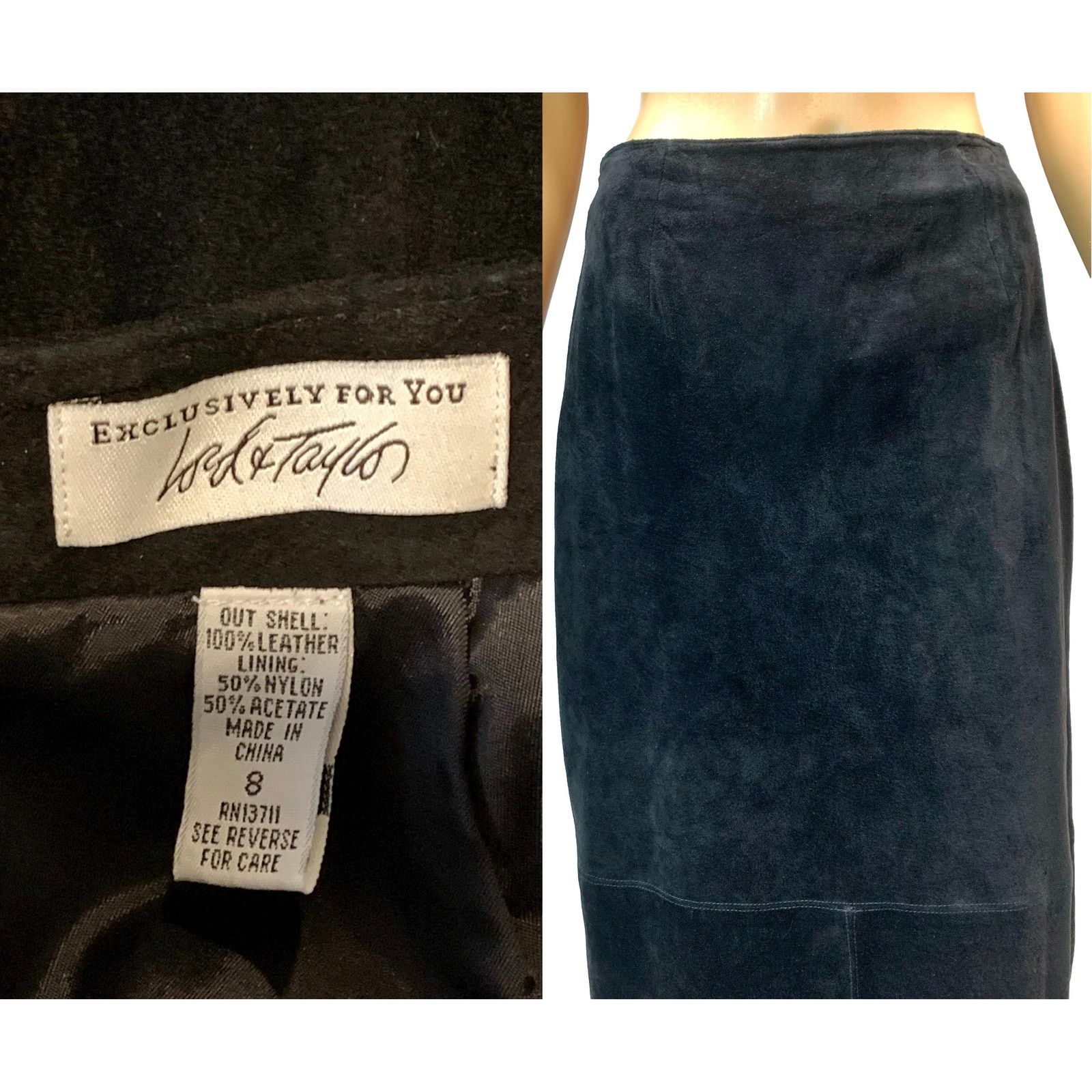 Genuine Leather Lord Taylor Vintage 90s Y2K Black Suede Straight Maxi Skirt Lord Taylor W 28 Grailed
