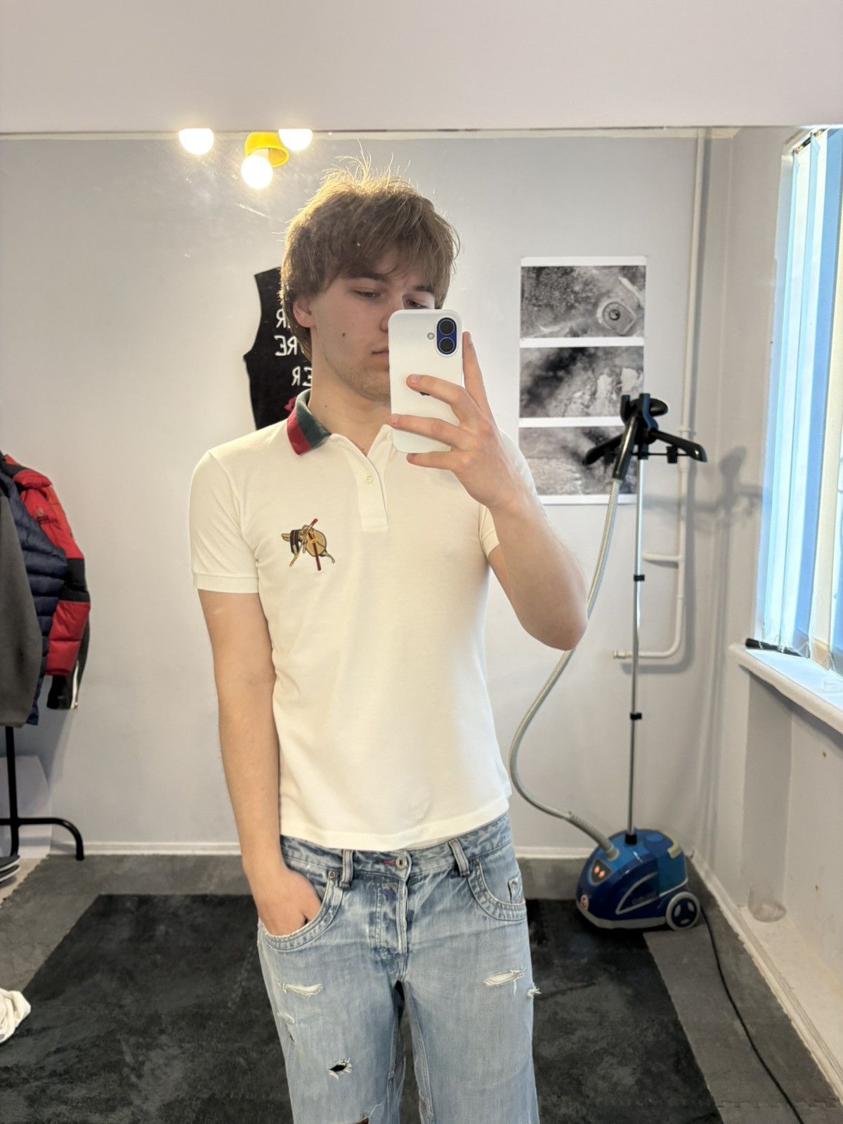 Gucci 90s Vintage Gucci Polo Shirt Size US S / EU 44-46 / 1 - 2 Thumbnail
