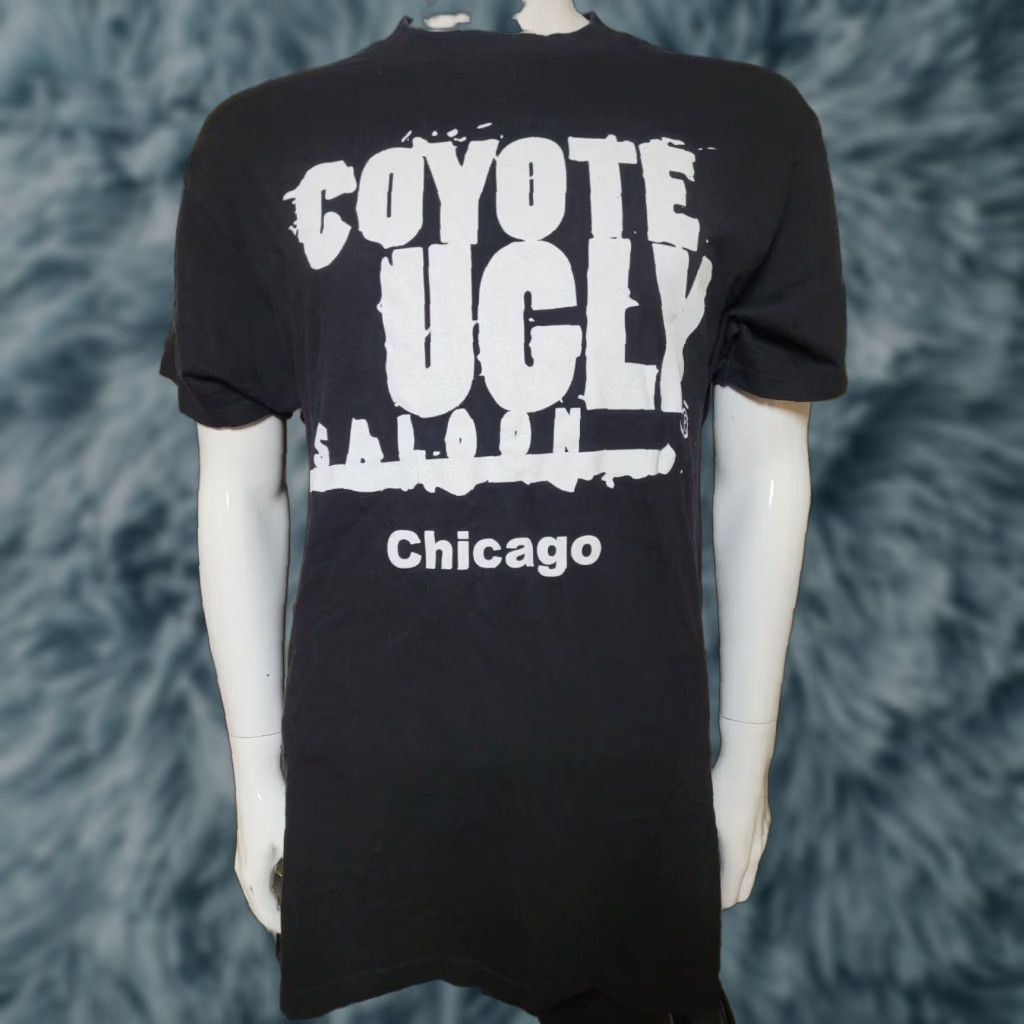Tultex VTG Coyote Ugly Saloon Bar Chicago IL T Shirt Large Men Black Tultex 100% Cotton Crew Neck Short Sleeve Logo Restaurant Bar 2000s Size US L / EU 52-54 / 3 - 1 Thumbnail