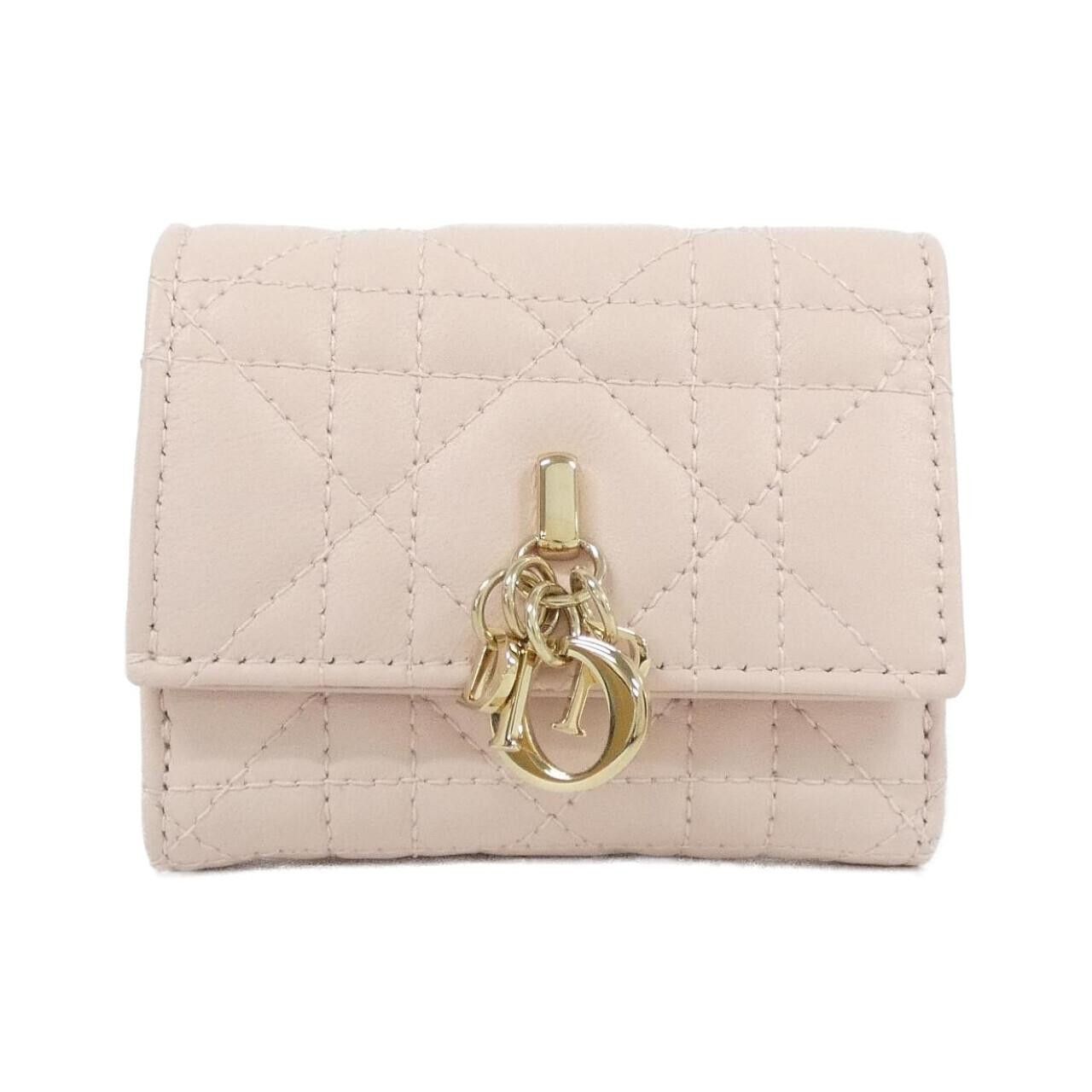 Dior Dior Christian Dior My Dior Hibiscus Lambskin Wallet Leather Short Wallet S6023ONMJ DUTY FREE for USA Size ONE SIZE - 1 Thumbnail