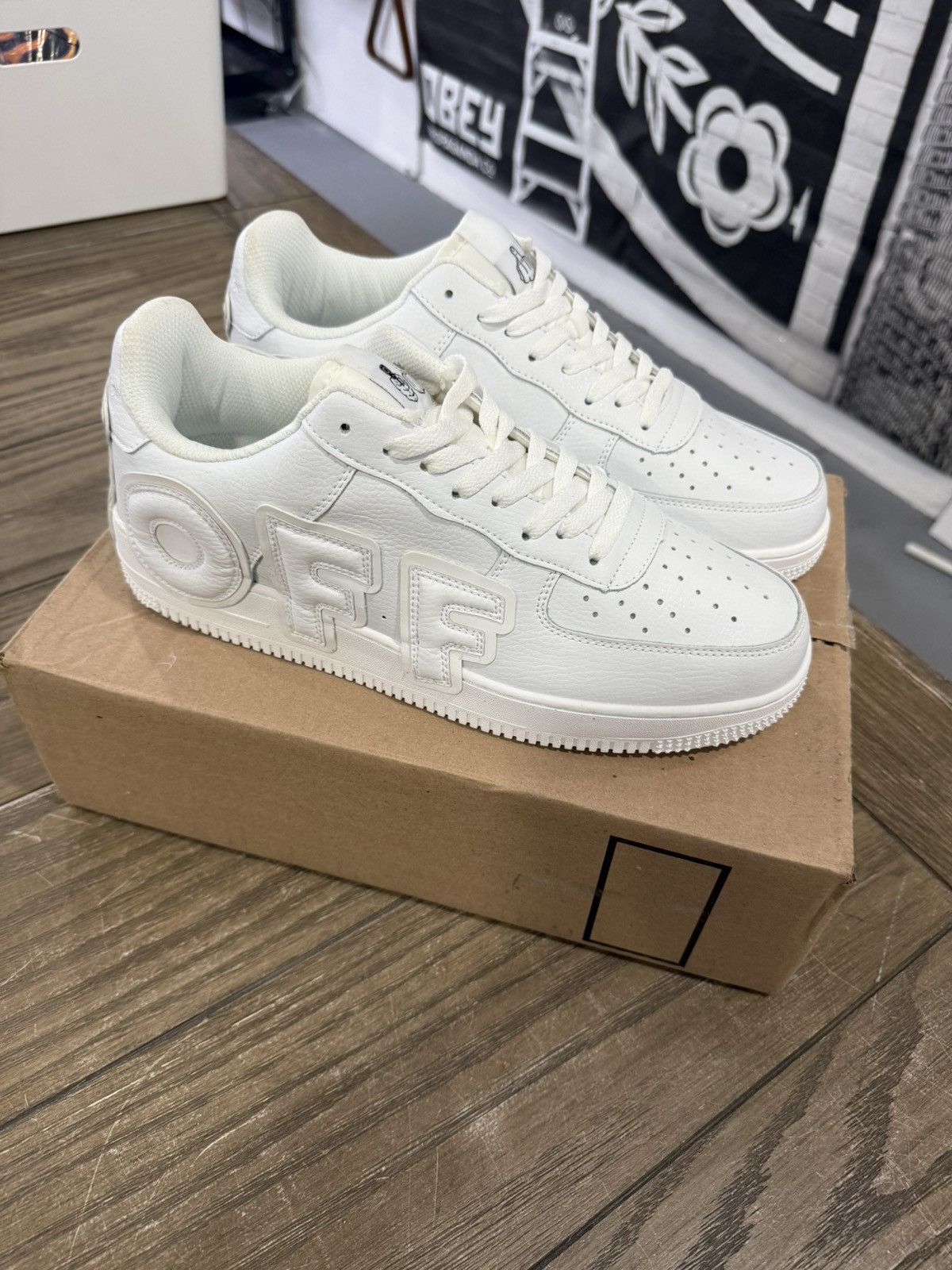 Designer 🖕🏻 FYB Fuck Your Brand FUCK OFF Custom AF1 CPFM Low Size 12 🖕🏻 Size US 12 / EU 45 - 7 Thumbnail