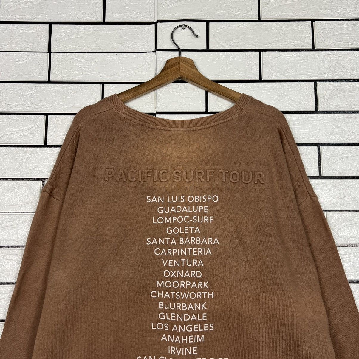 Japanese Brand RAG MACHINE AMT Pacific Surf Tour Sweater #4220-C192 Size US L / EU 52-54 / 3 - 2 Thumbnail