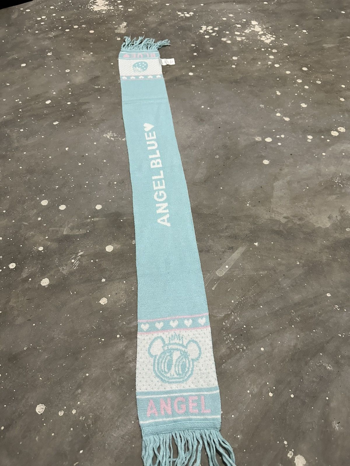 Japanese Brand Angel Blue Scarf Size ONE SIZE - 6 Thumbnail