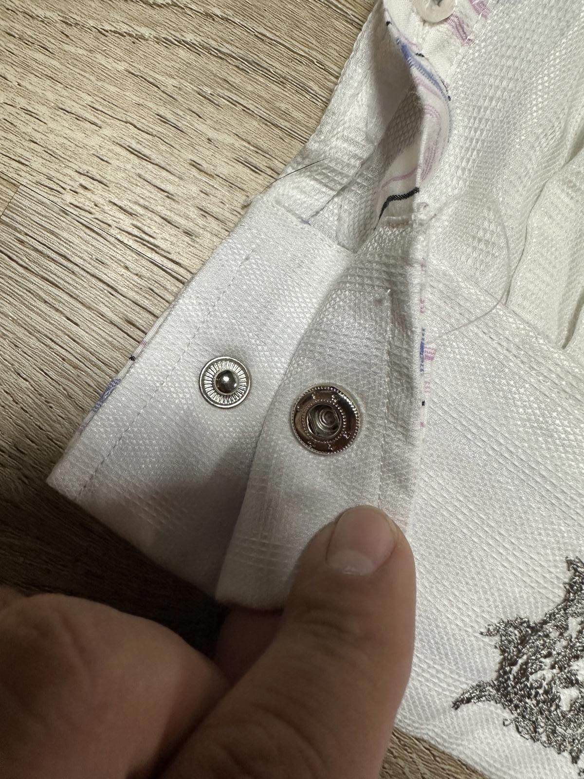 English Laundry English Laundry Mens Dress Shirt XXL White Floral Embroider Size US XXL / EU 58 / 5 - 5 Thumbnail