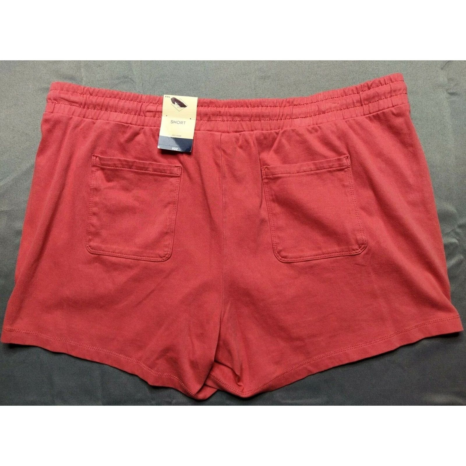 Vintage St Johns Bay Women 2XL Coral Bisque Pull On Cotton Blend 4" Shorts NEW Size 40" / US 18 - 5 Thumbnail