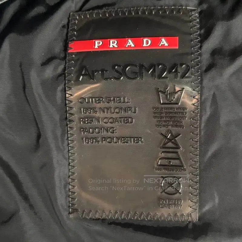 Prada Prada Black Lightweight Men's Outerwear Jacket. Size US L / EU 52-54 / 3 - 4 Thumbnail