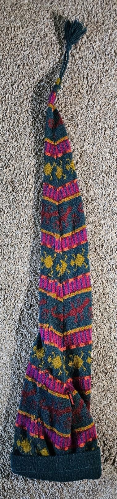 Designer wigwam extra long winter ski hat Size ONE SIZE - 3 Thumbnail