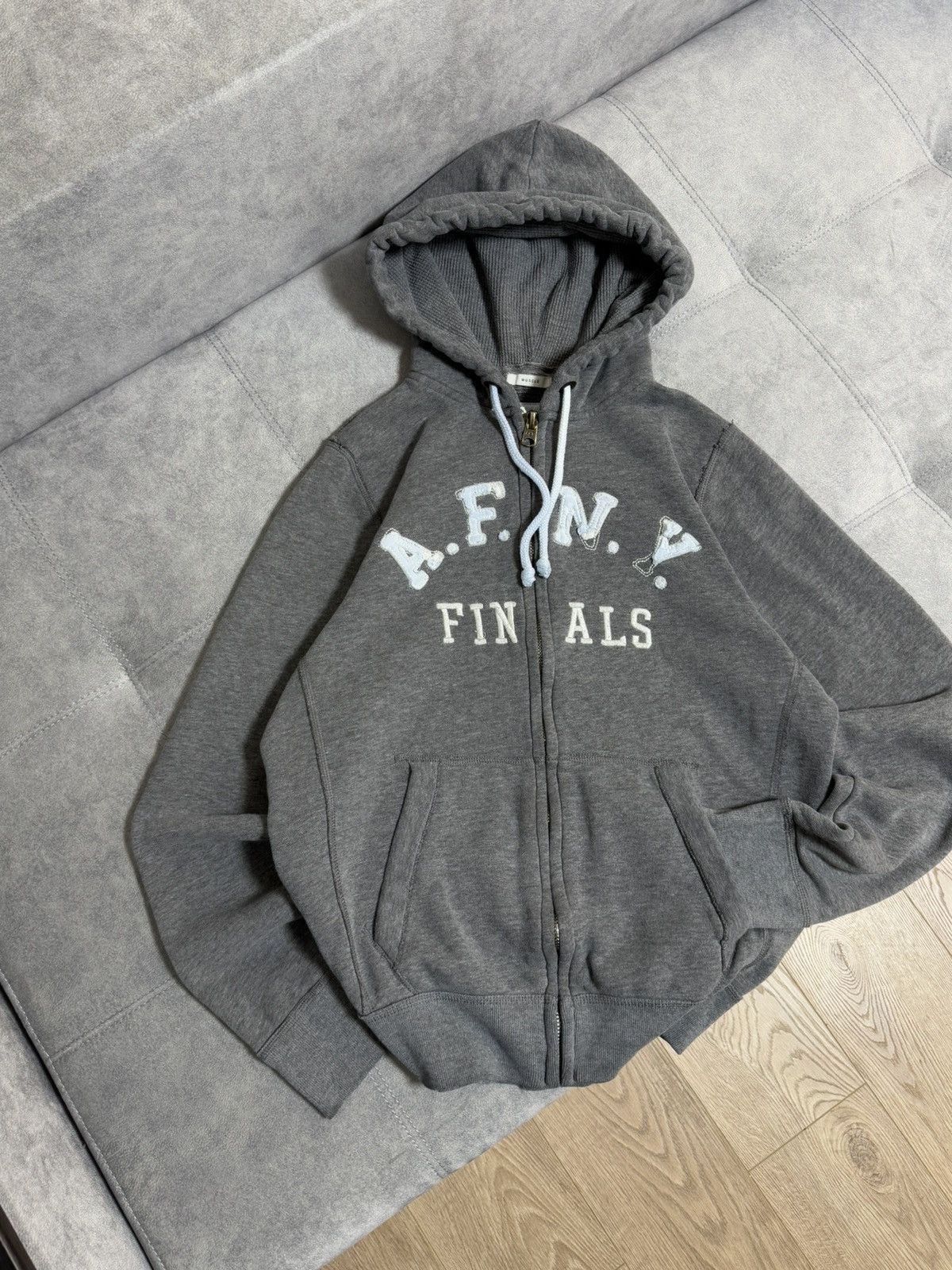 Abercrombie & Fitch × Vintage Vintage Abercrombie & Fitch Y2K distressed zip hoodie Size US XL / EU 56 / 4 - 4 Thumbnail