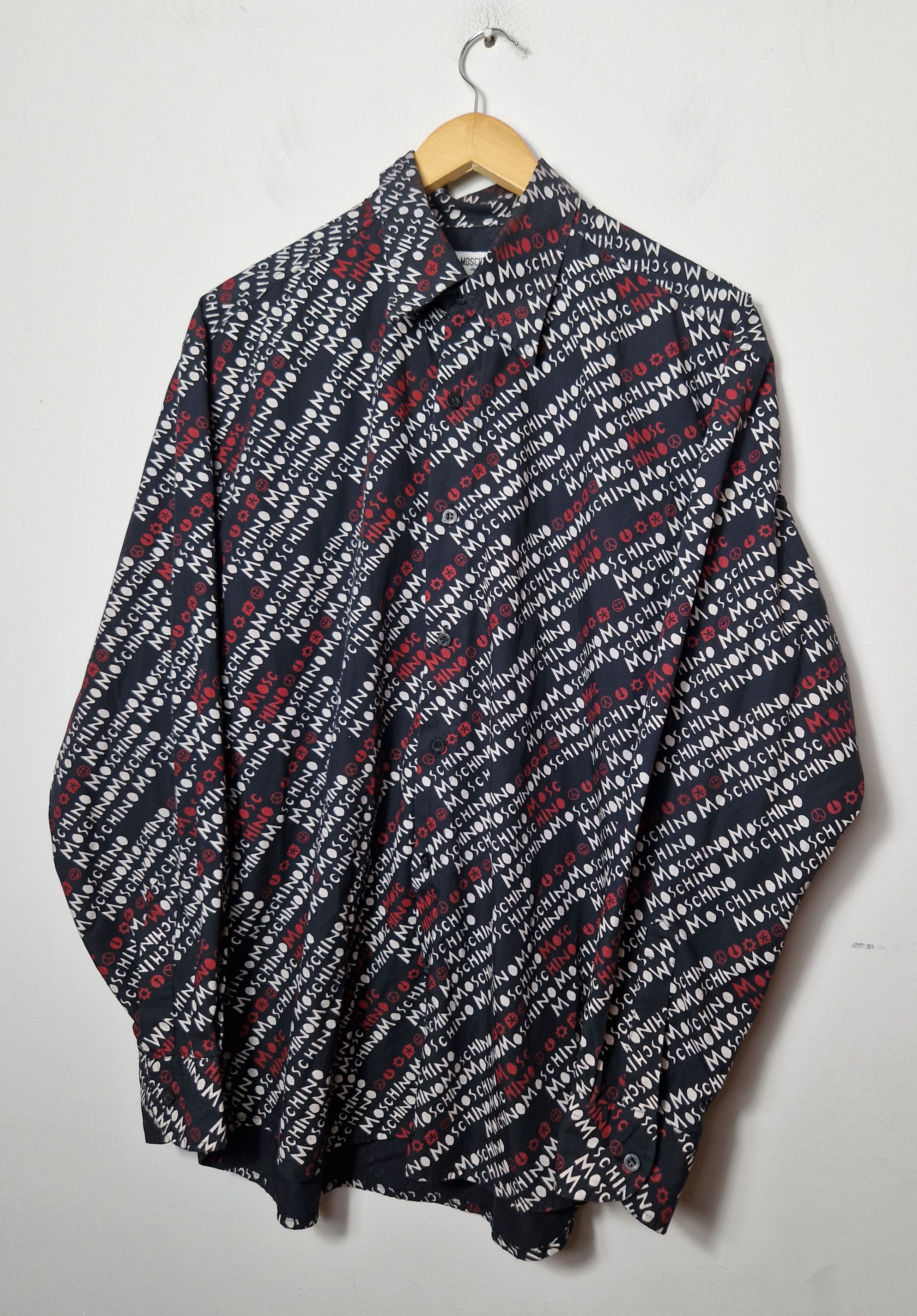 Moschino Moschino monogram multilogo shirt Size US L / EU 52-54 / 3 - 1 Thumbnail