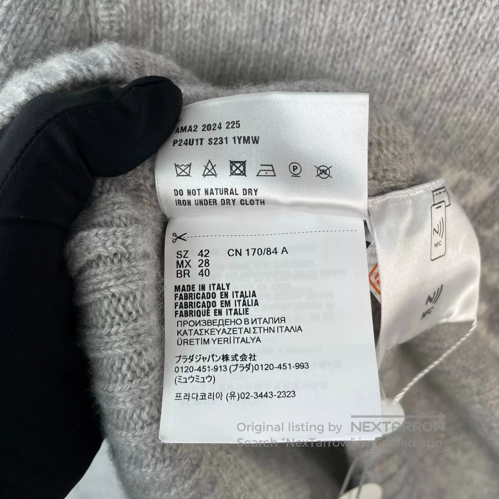 Prada Prada Wool Cashmere Sweater Size 42. Size M / US 6-8 / IT 42-44 - 7 Thumbnail