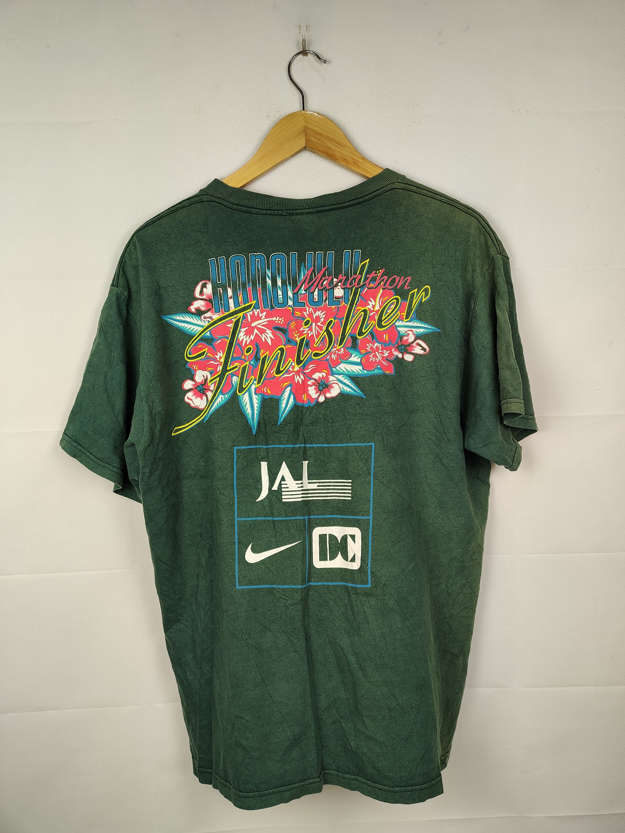 Nike Vintage 1995 Nike Marathon Honolulu Hawaii Shirt Size US M / EU 48-50 / 2 - 4 Thumbnail