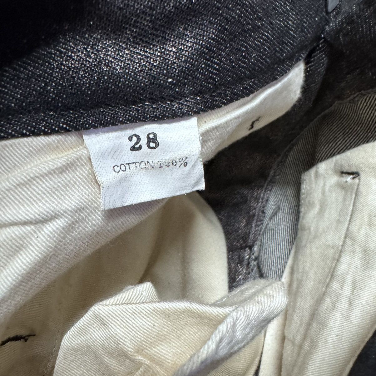 Japanese Brand PARANOID Black Waxed Shining Denim Flare Jeans Size US 28 / EU 44 - 22 Thumbnail
