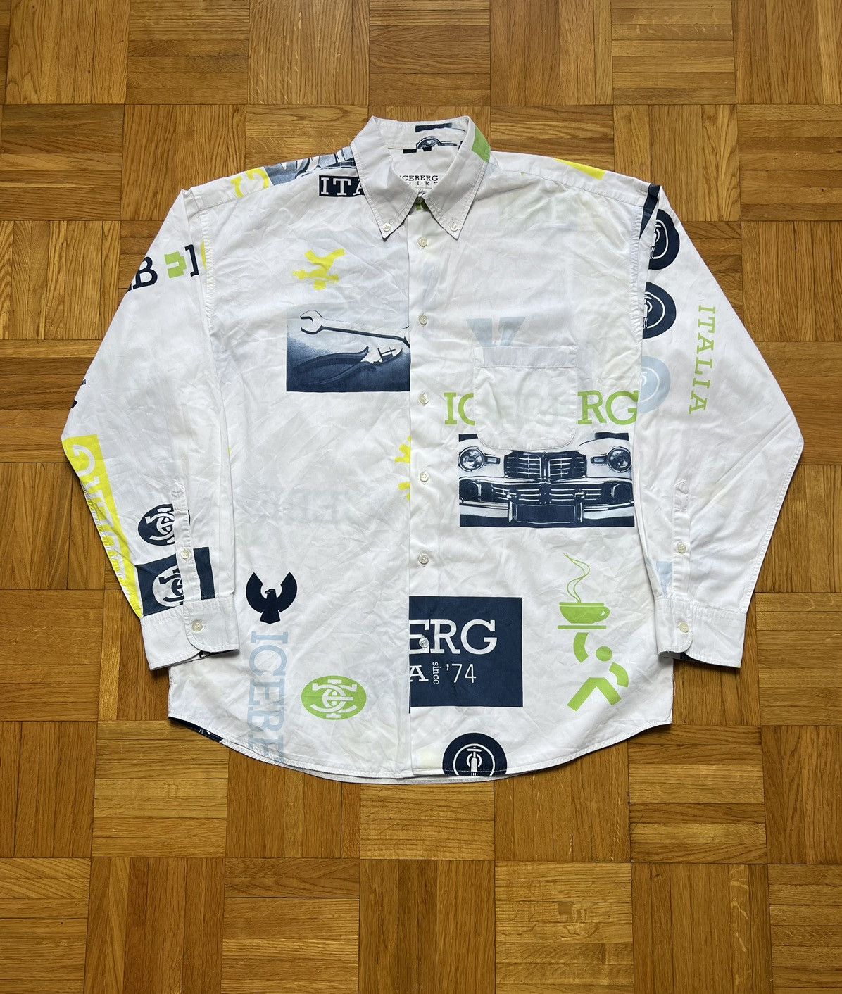 Iceberg Shirt Iceberg multi logo rare italy Size US L / EU 52-54 / 3 - 1 Thumbnail