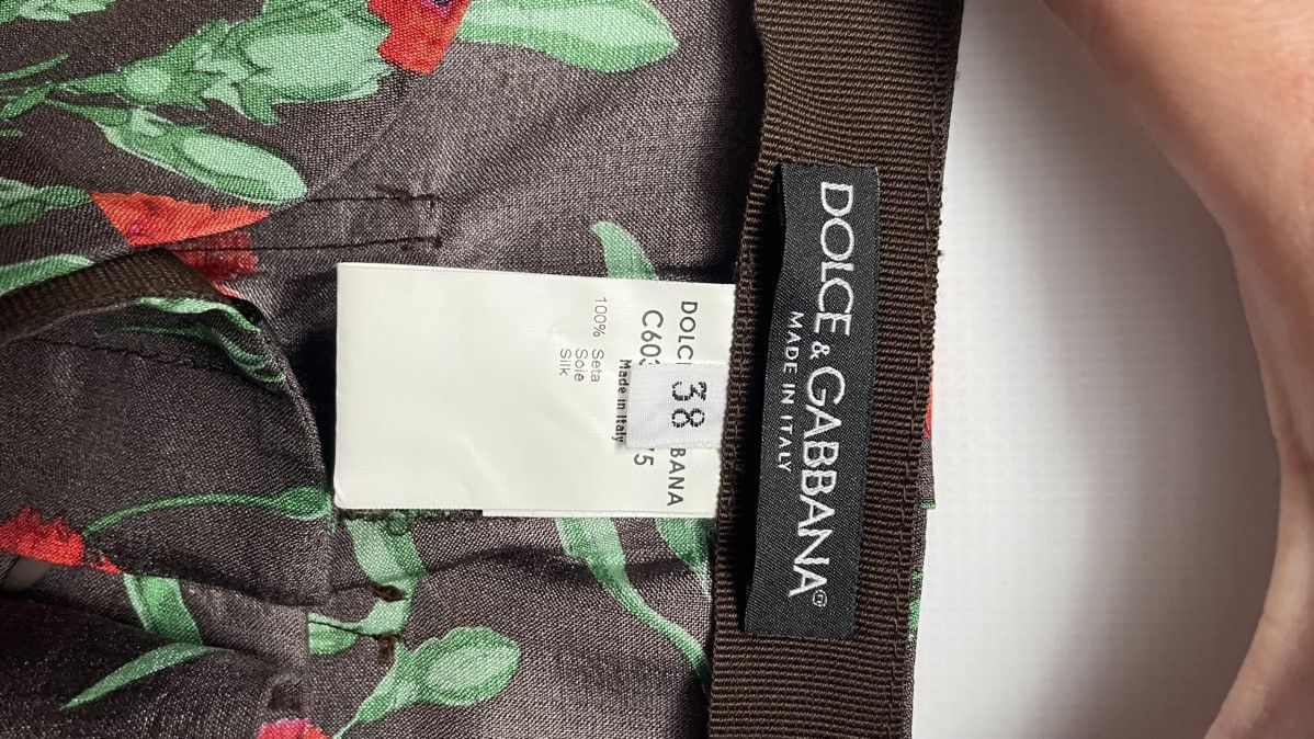 Dolce & Gabbana Dolche & Gabanna women pants Floral print Size 26" / US 2 / IT 38 - 5 Thumbnail