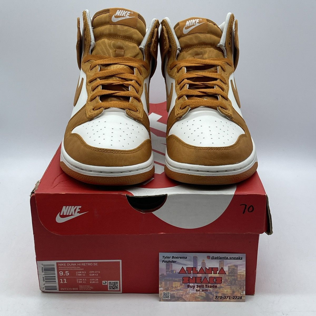 Nike Dunk high monarch canvas Size US 9.5 / EU 42-43 - 2 Thumbnail