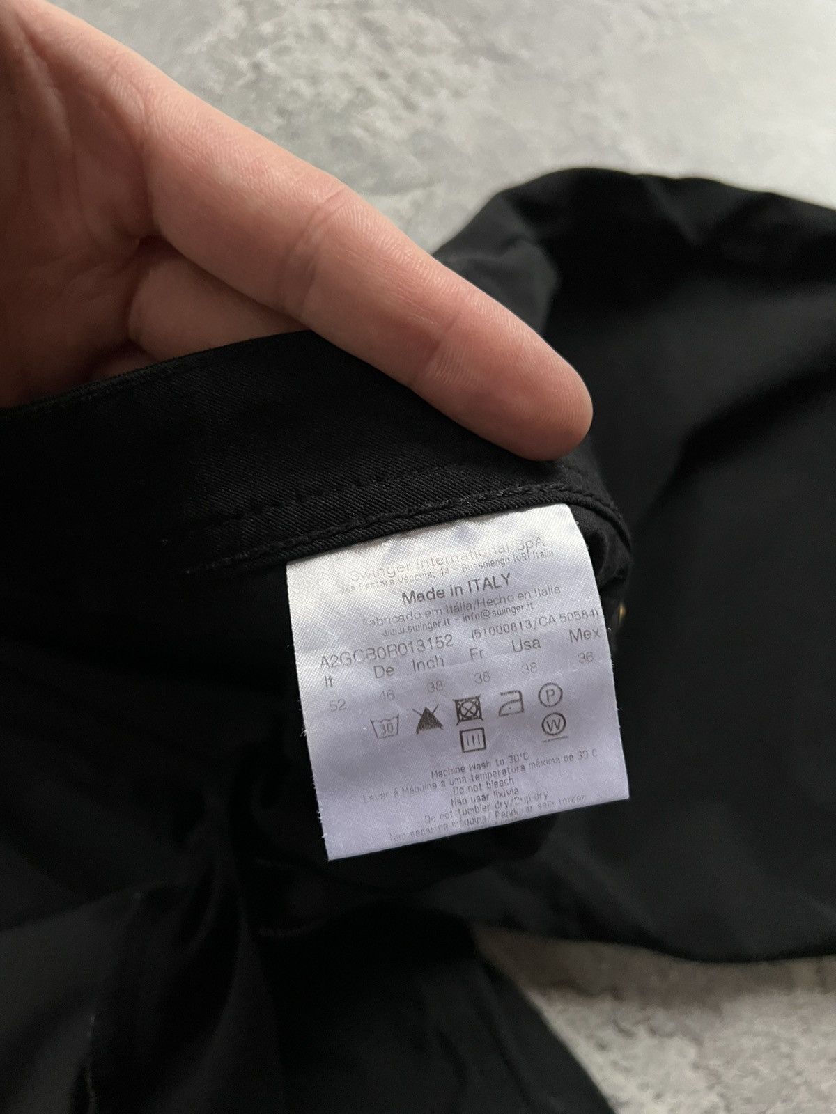 Versace Versace Jeans Couture Men’s Black Chino Pants Size IT 52 Size US 38 / EU 54 - 5 Thumbnail