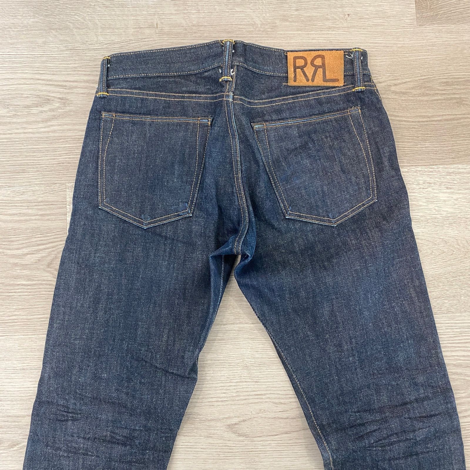 Ralph Lauren Double RL RRL Slim Narrow Shuttle Woven Selvedge Jeans 31x32 Size US 31 - 2 Thumbnail