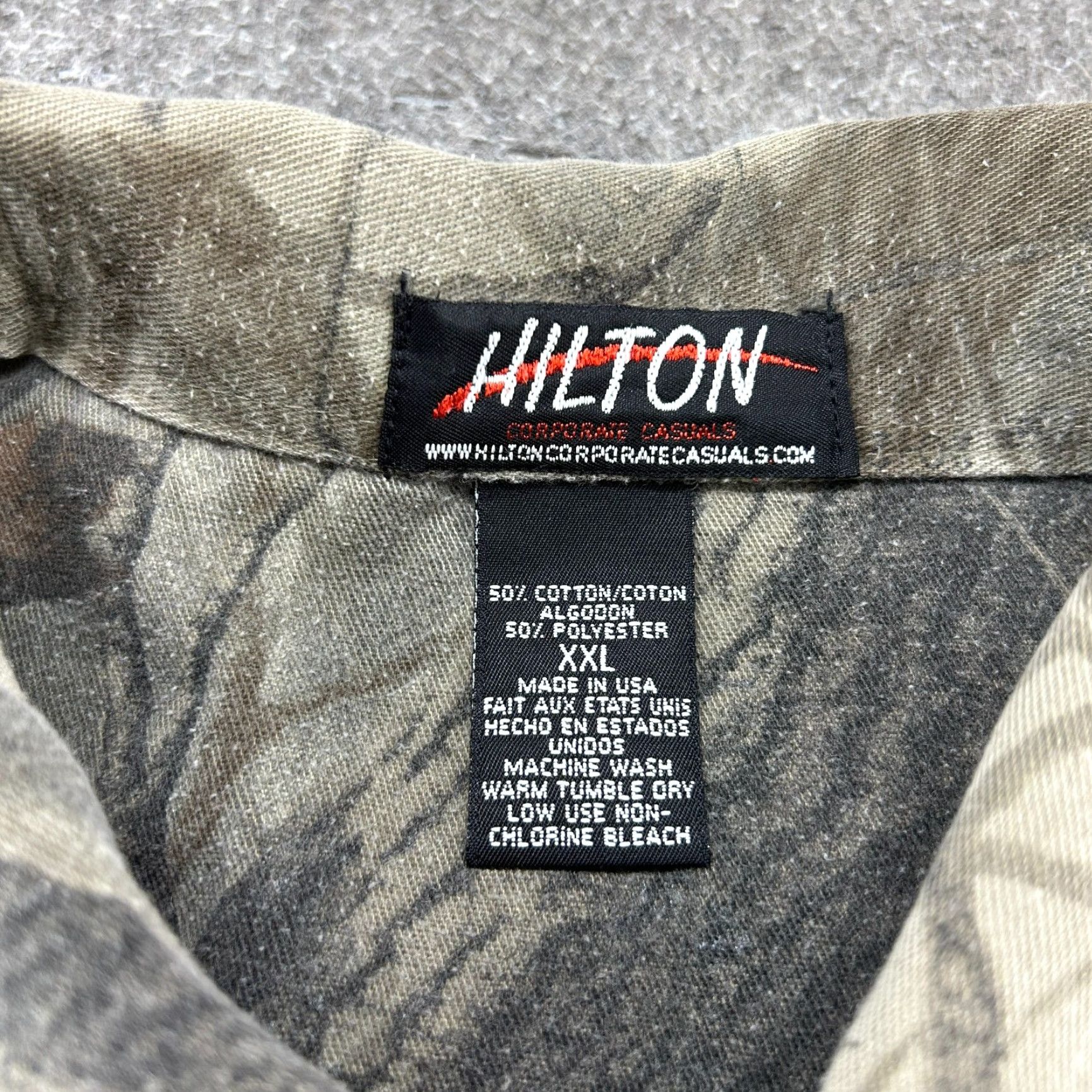 Vintage VINTAGE Hilton Shirt Men 2XL Camouflage Button-Up Long Sleeve Realtree CAT Embroidered Pocket 90s Mens Size US XXL / EU 58 / 5 - 4 Thumbnail