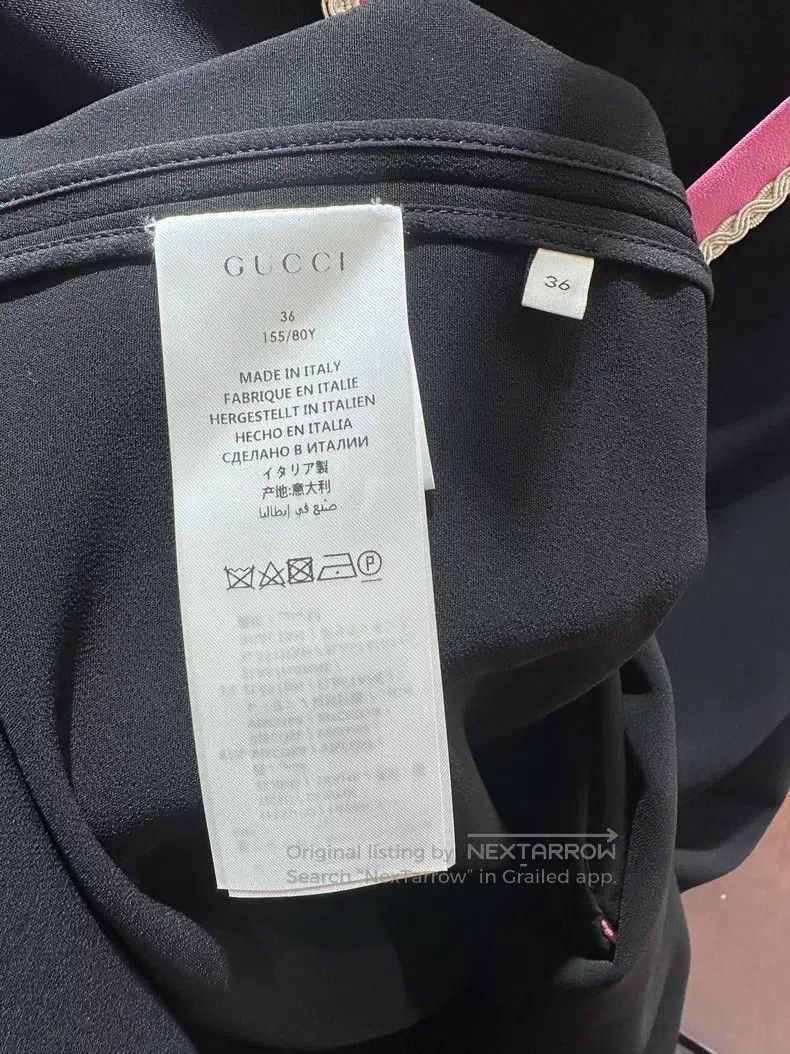 Gucci Gucci Pink-bordered black sleeveless dress Size XS / US 0-2 / IT 36-38 - 6 Thumbnail