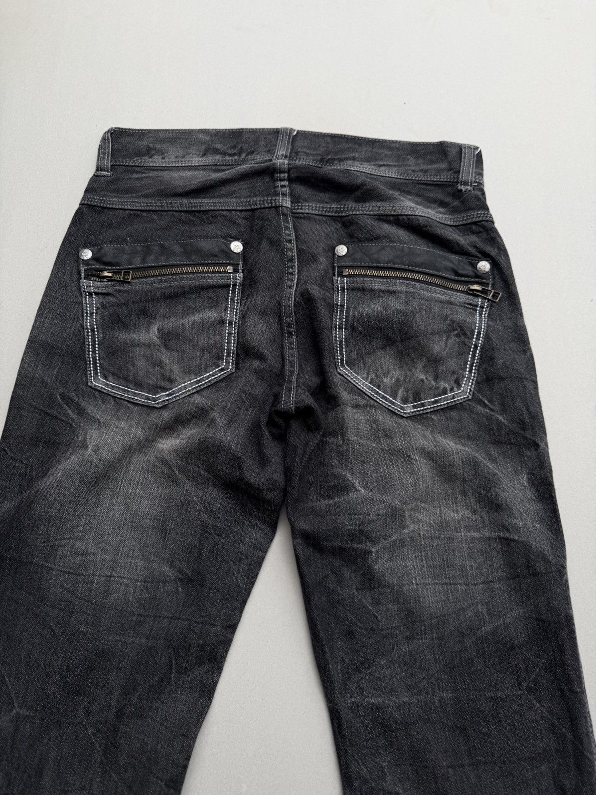 Japanese Brand Roothree lace up flare jeans Size US 31 - 6 Thumbnail