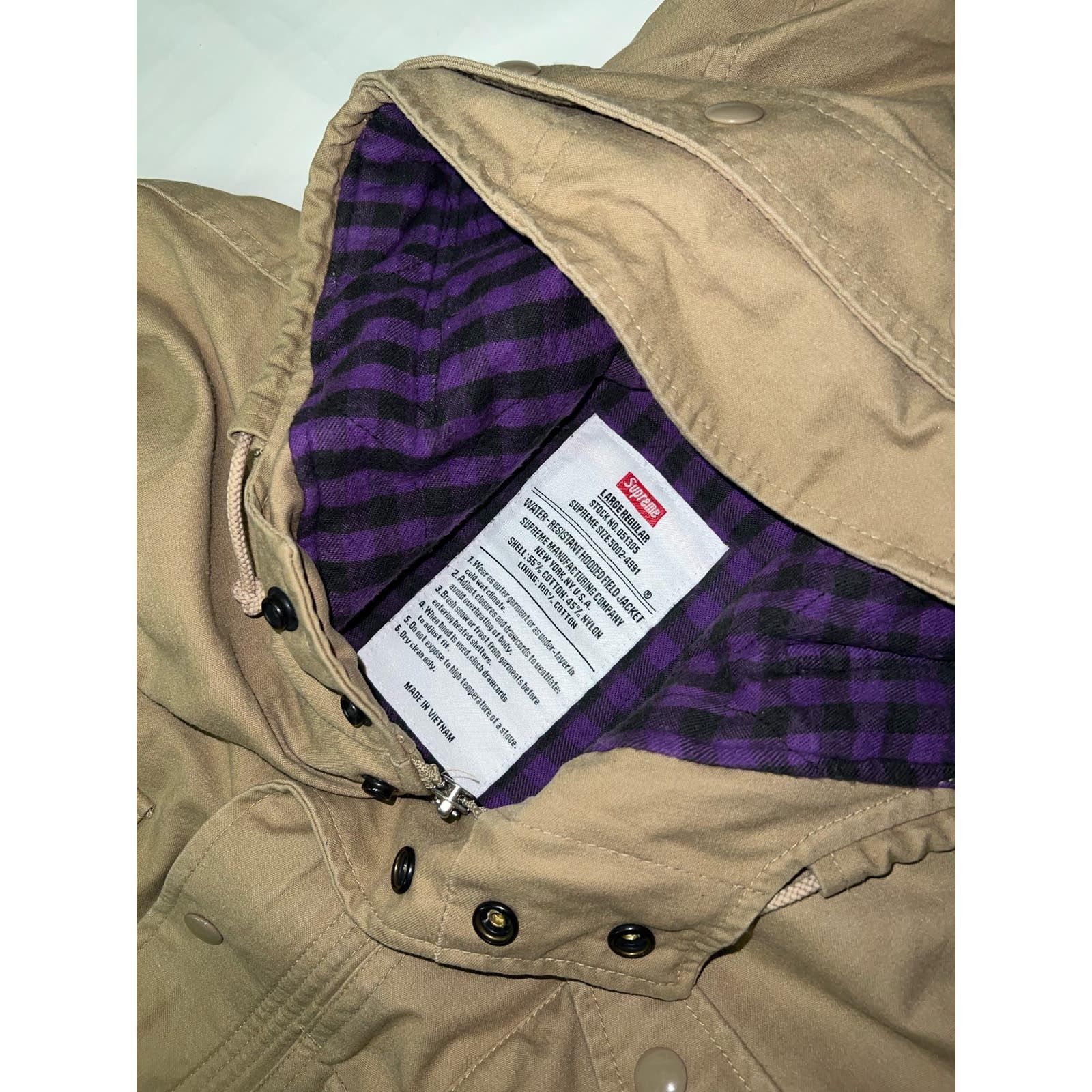 Supreme Supreme FW07 Water-Resistant Hooded Field Jacket Size US L / EU 52-54 / 3 - 5 Thumbnail