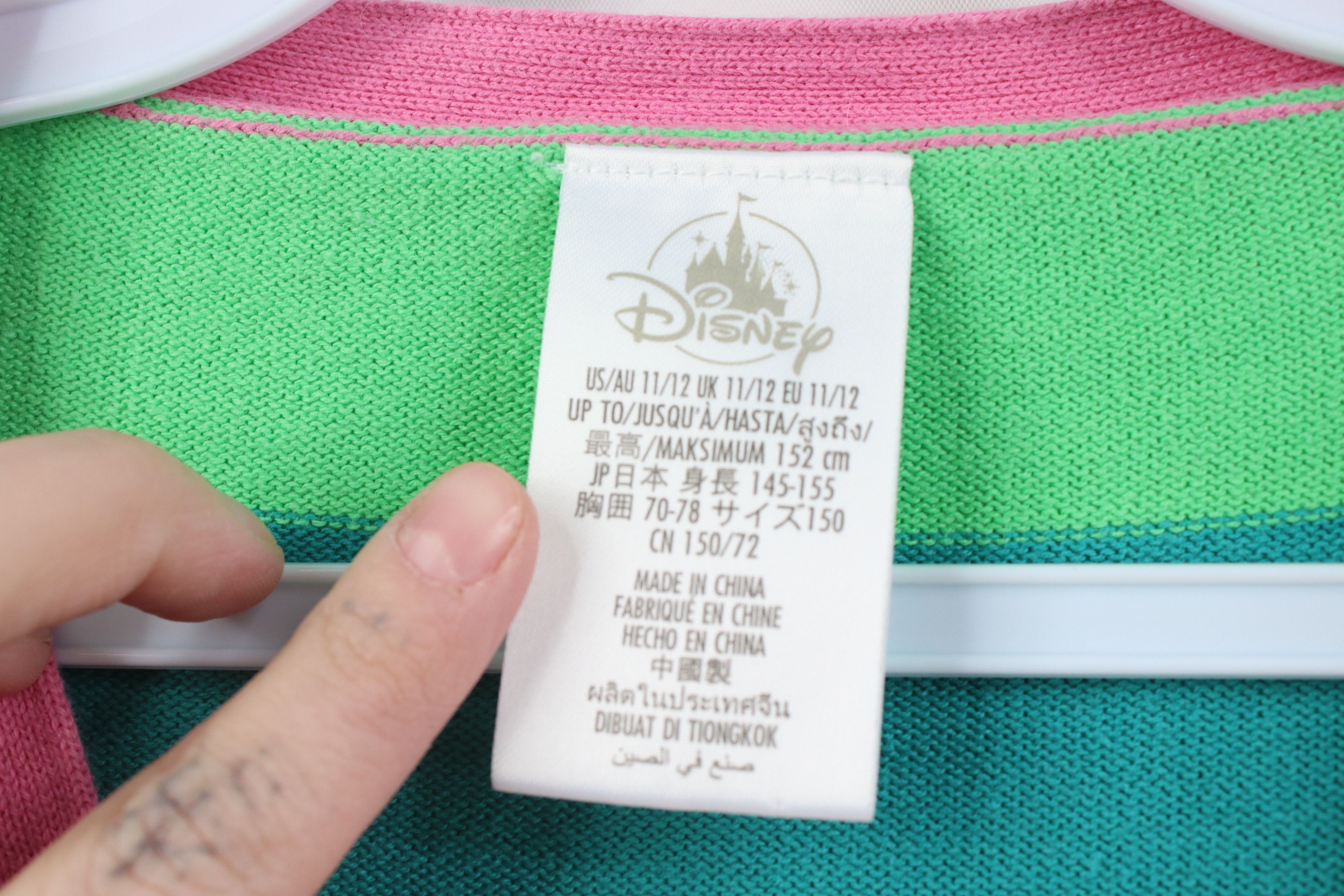 Disney Vintage Y2K Disney Tropical Tiara Knit Cardigan Sweater Size XL / US 12-14 / IT 48-50 - 9 Thumbnail