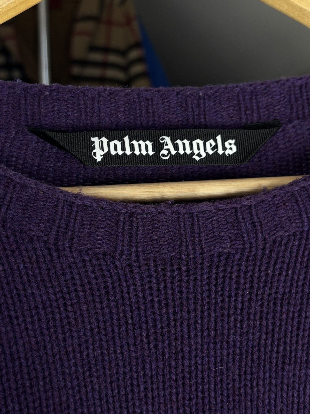 Palm Angels Palm Angels Knit Back Big Logo Sweater Hype Size US L / EU 52-54 / 3 - 4 Thumbnail
