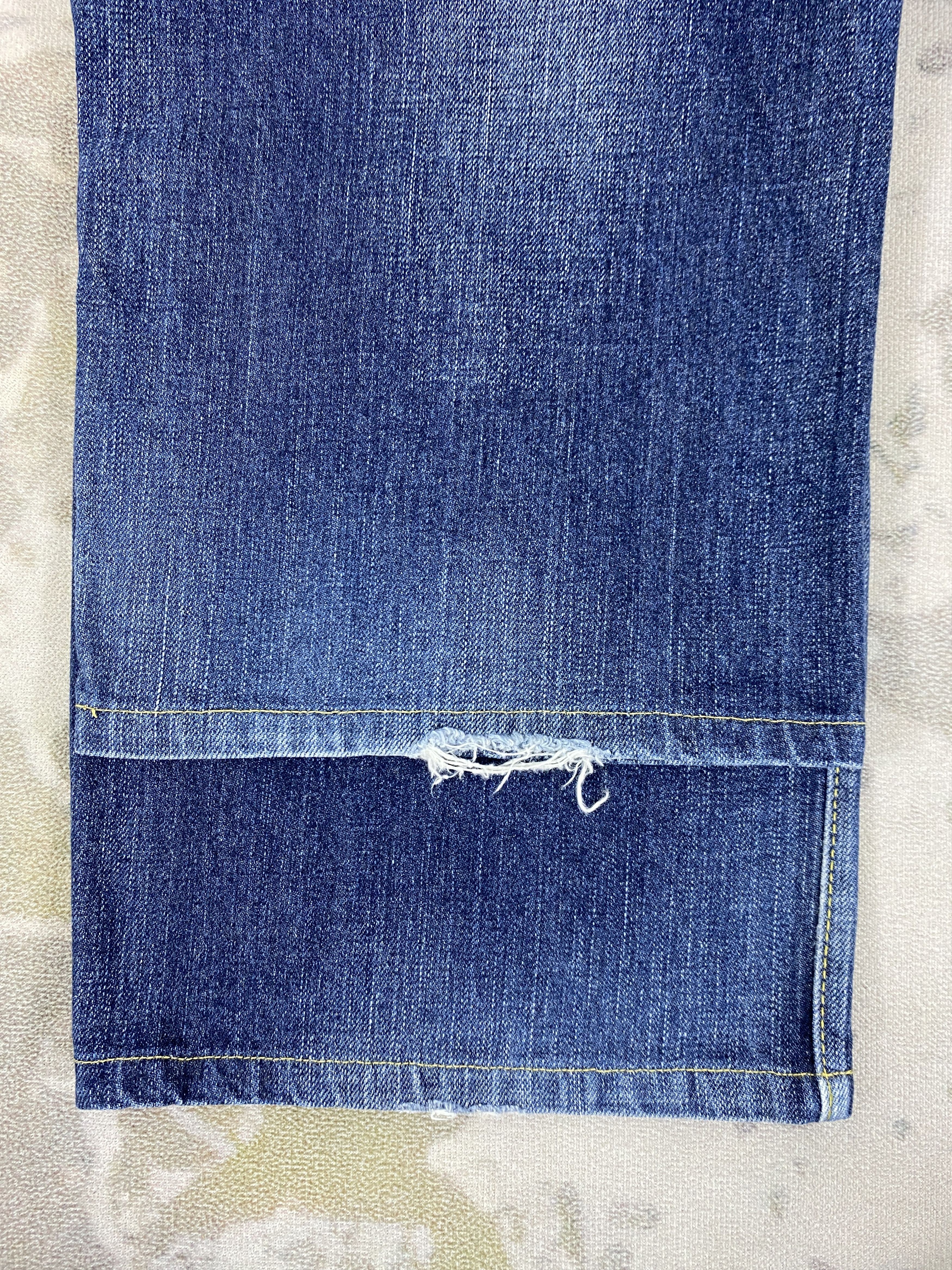 Japanese Brand Blue Vintage Back Number Jeans 36x30 Denim- JN3547 Size US 36 / EU 52 - 14 Thumbnail