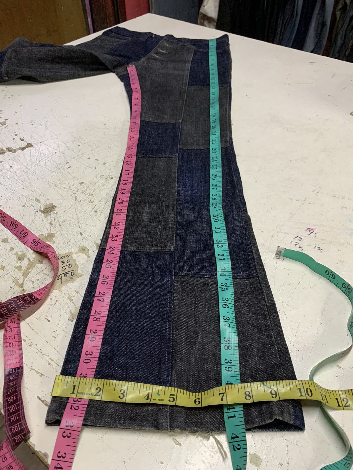 Tornado Mart Tornado mart patchwork jeans Size 29" - 18 Thumbnail