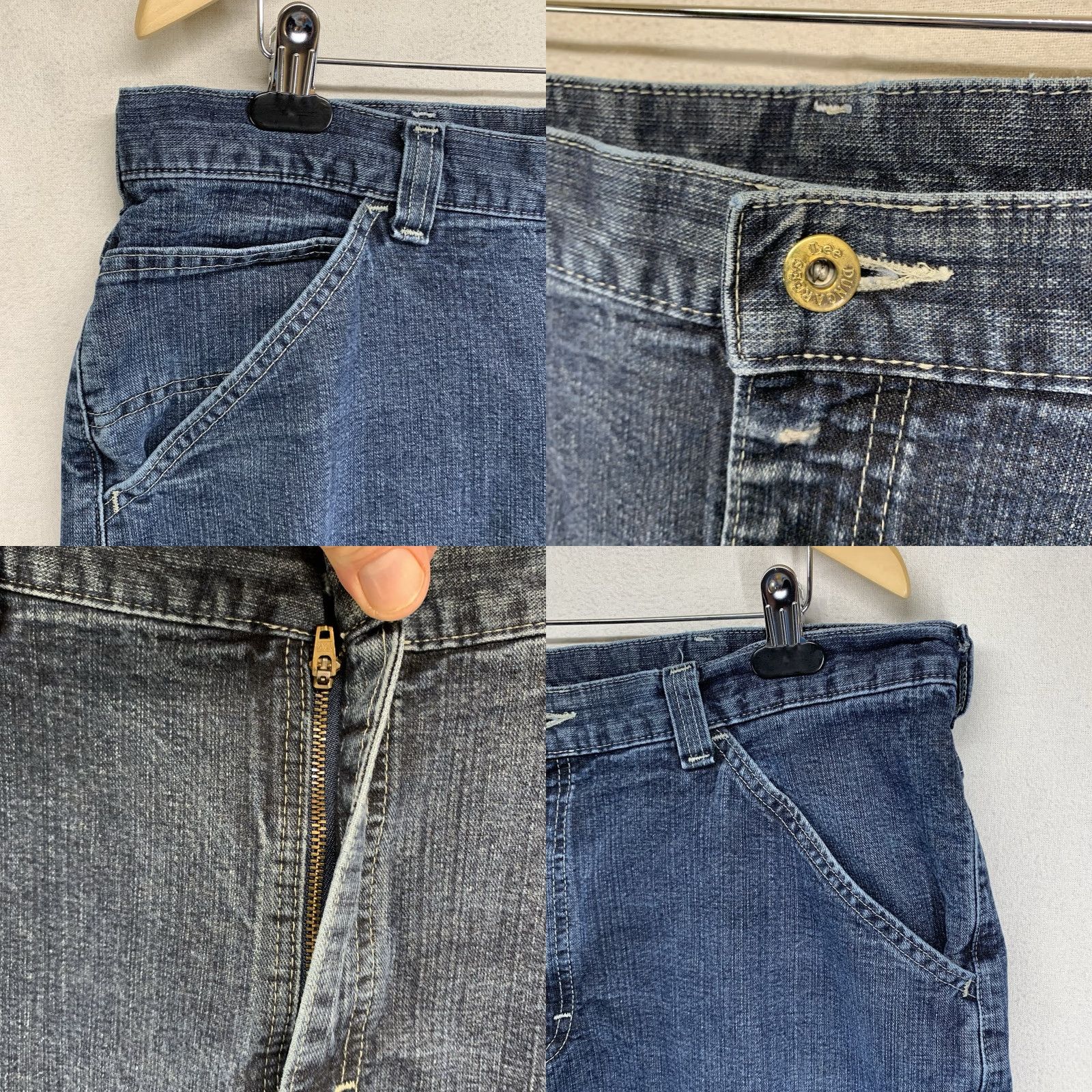 Lee VINTAGE Lee Jeans Denim Blue Straight 36x30 Men's Regular Fit 100% Cotton High Rise Pants Size US 36 / EU 52 - 8 Thumbnail