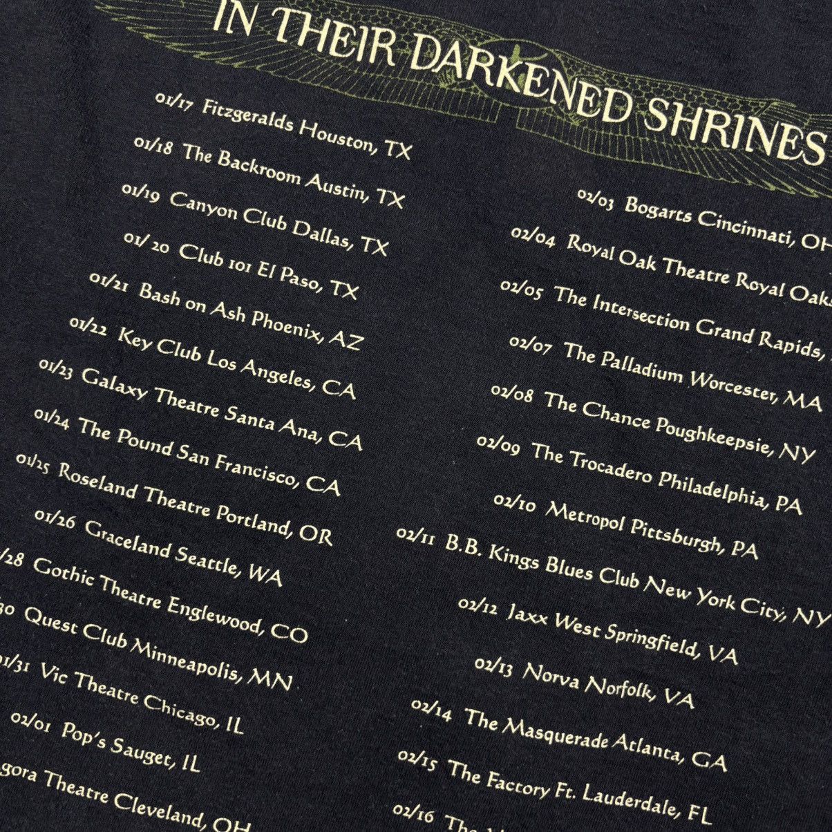 Band Tees Nile - In their darkened shrines 2003’s Tour Size US XL / EU 56 / 4 - 5 Thumbnail
