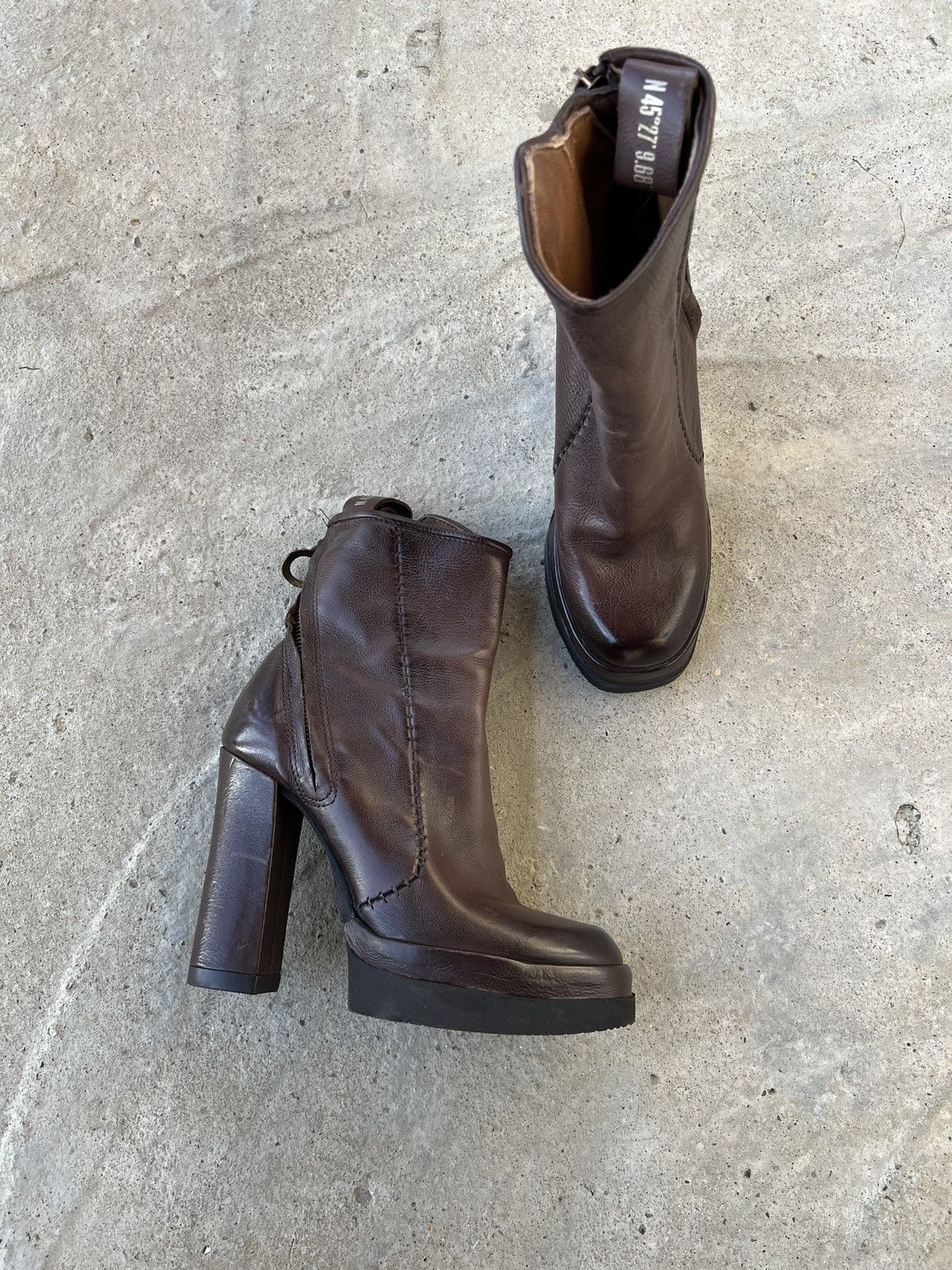 A.S.98 A.S.98 Leather Boots Size US 7 / IT 37 - 1 Thumbnail