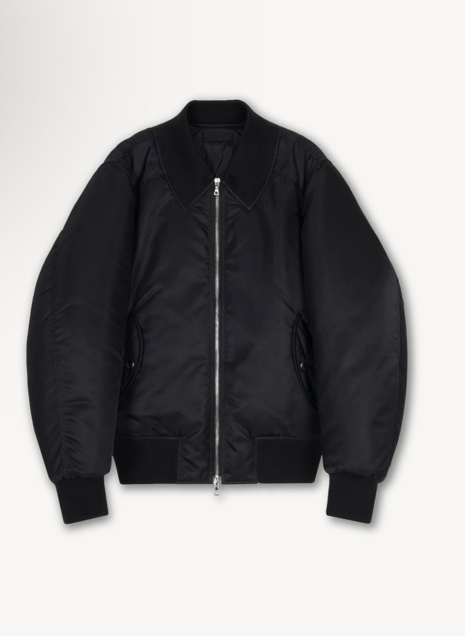 Vuja De VUJADE MAX SATIN PILLOW BOMBER JACKET IN BLACK | Grailed