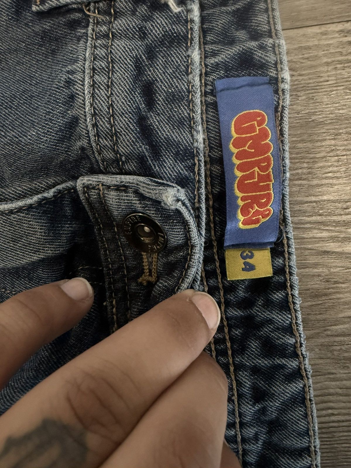 Empyre Y2K Empyre Denim Cargo Jeans Size US 34 / EU 50 - 2 Thumbnail