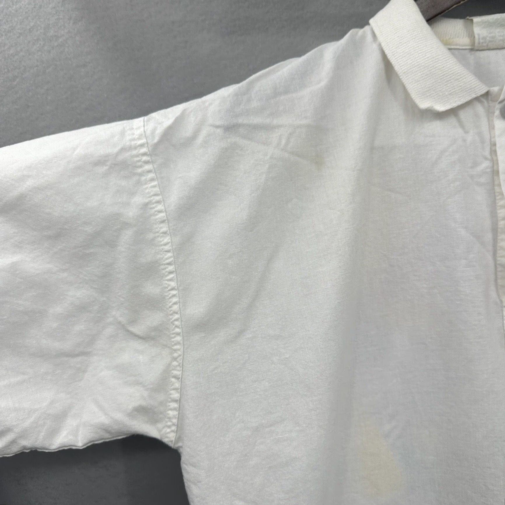 Vintage VINTAGE Peer Galapagos Turtles Cotton Collar Shirt Men L White 90s Wildlife Animal Nature Retro Size US L / EU 52-54 / 3 - 6 Thumbnail