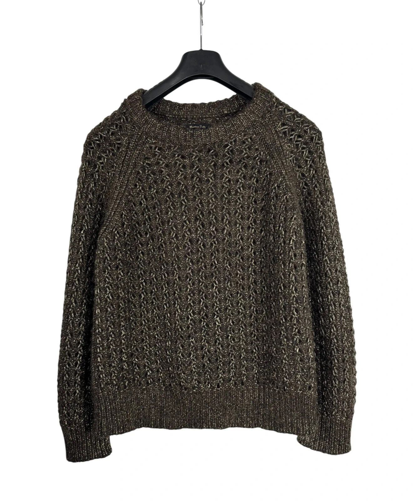 Massimo Dutti Massimo Dutti Wool Alpaca Woven Knit Sweater size XS Size XS / US 0-2 / IT 36-38 - 8 Thumbnail