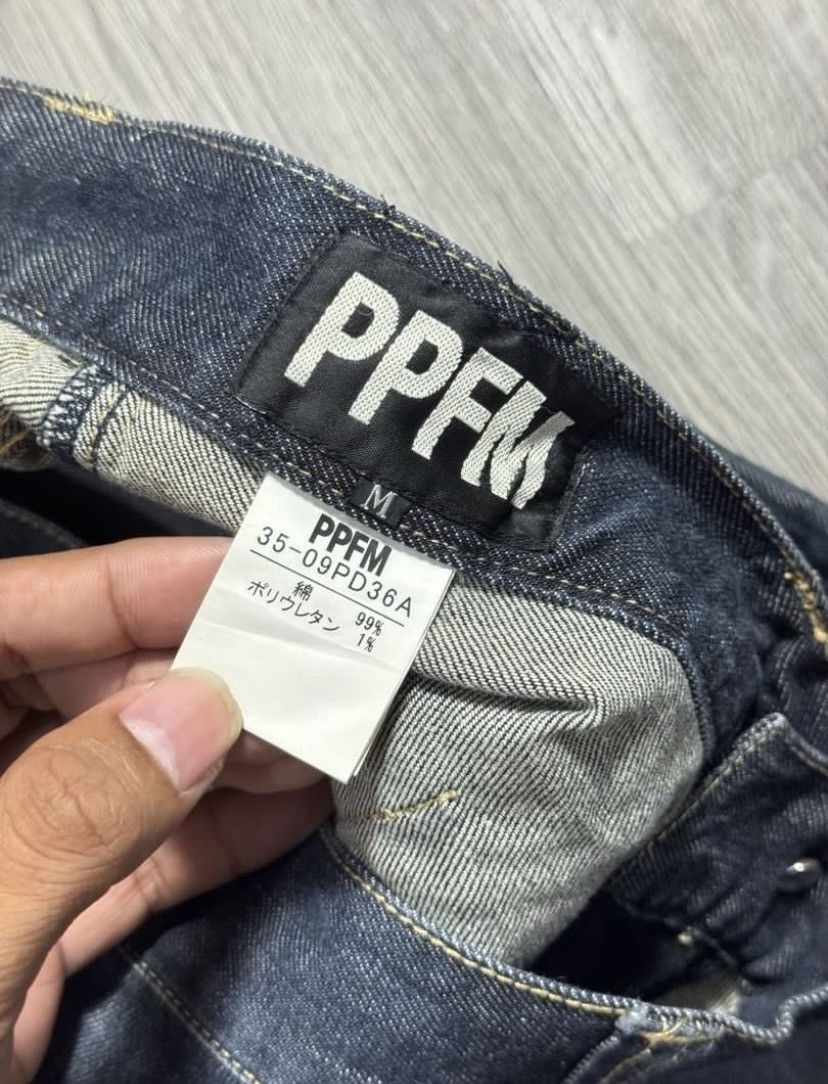 PPFM PPFM Distressed Slim Fit Curved Jeans Size US 31 - 6 Thumbnail