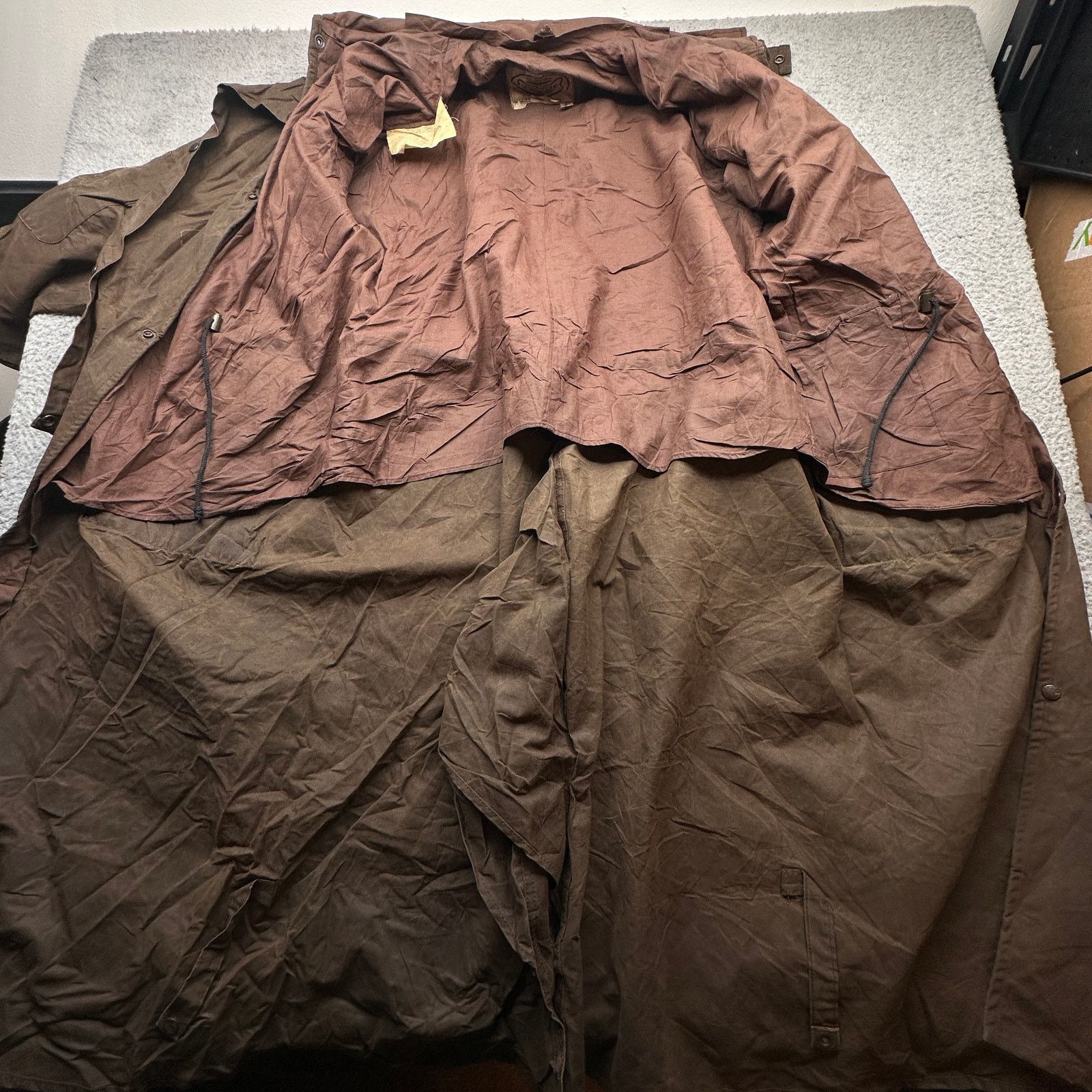 Other Driza Bone Waxed Cotton Trench Deluxe Riding Coat XL 7 Size US XL / EU 56 / 4 - 19 Thumbnail