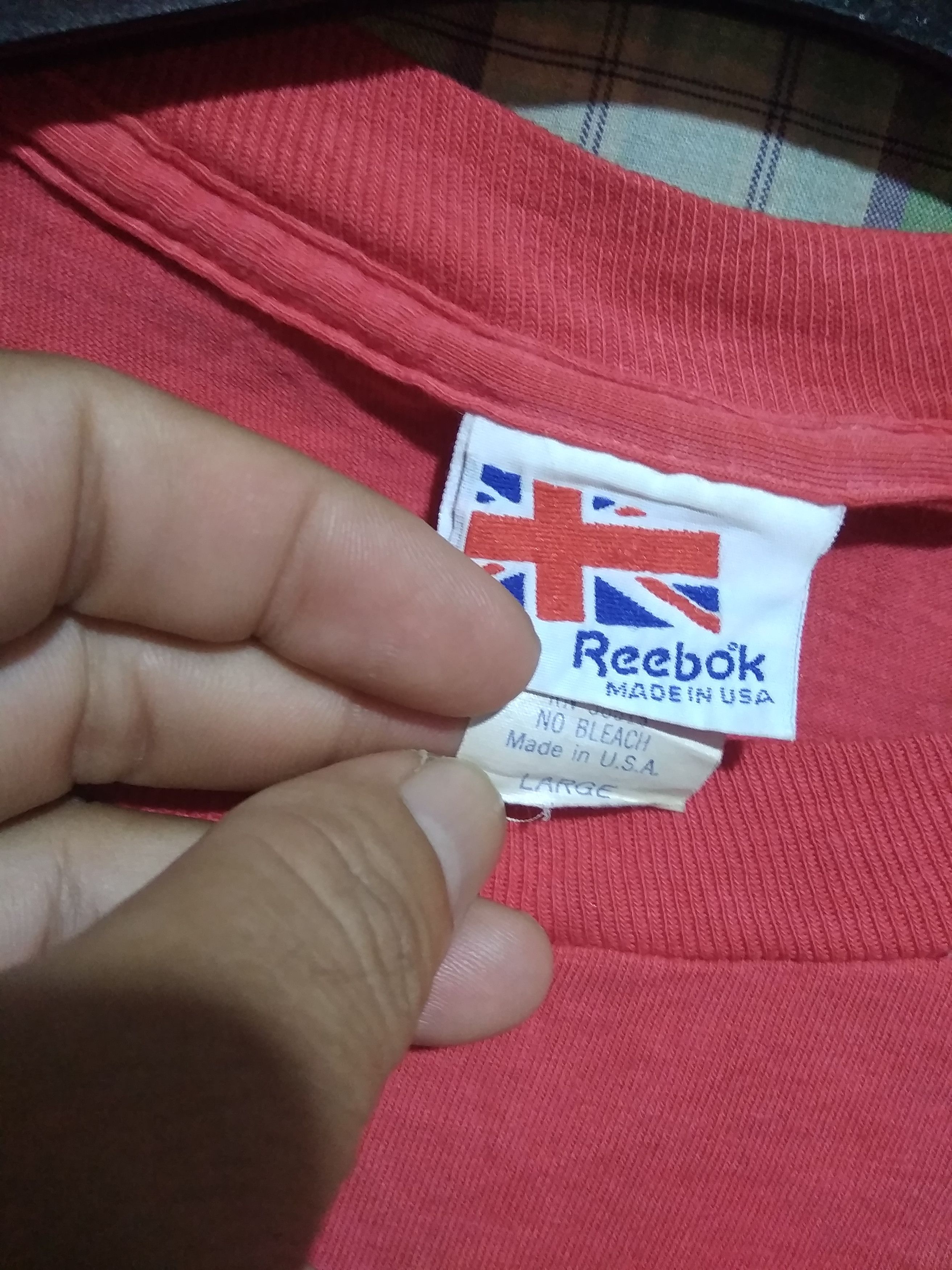 Unsound Rags Vintage 80s Reebok Union Jack flag logo archival clothing Size US L / EU 52-54 / 3 - 2 Thumbnail