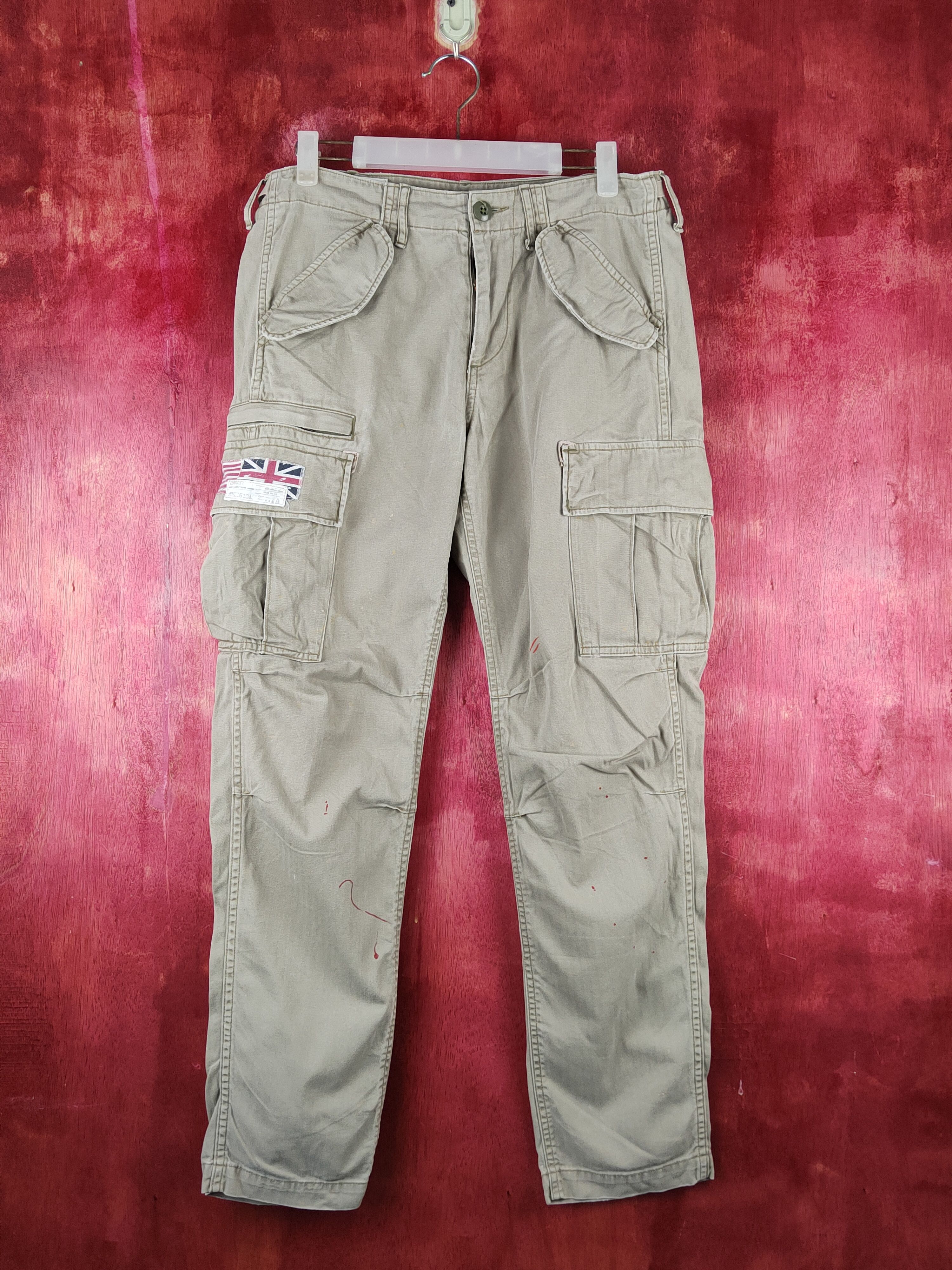 Polo Ralph Lauren Ralph Lauren Beige Multipocket Tactical Denim #S1471 Size US 30 / EU 46 - 1 Thumbnail