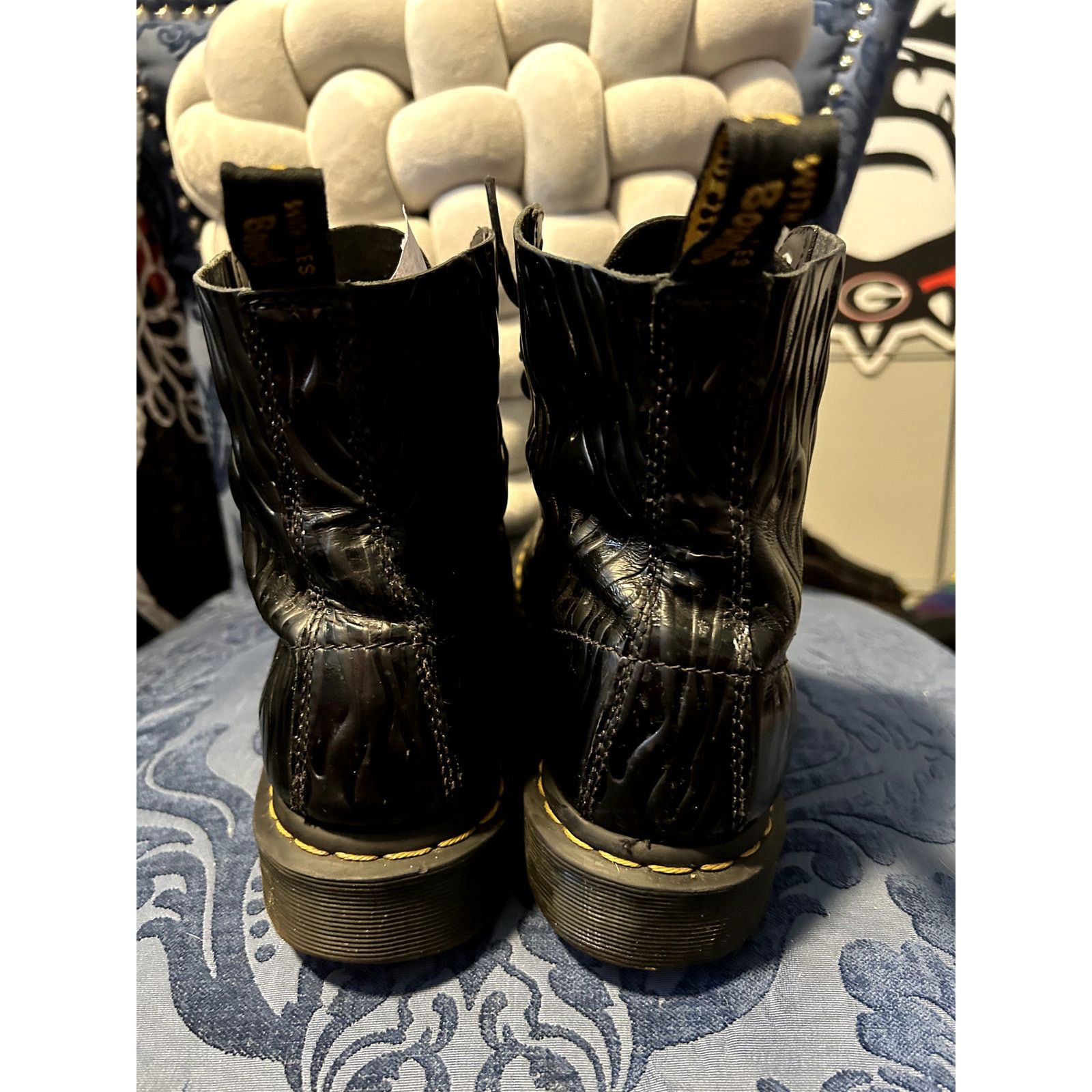 Dr. Martens Dr Martens Black Zebra Embossed Size 8/EU 39 Size US 8 / IT 38 - 3 Thumbnail