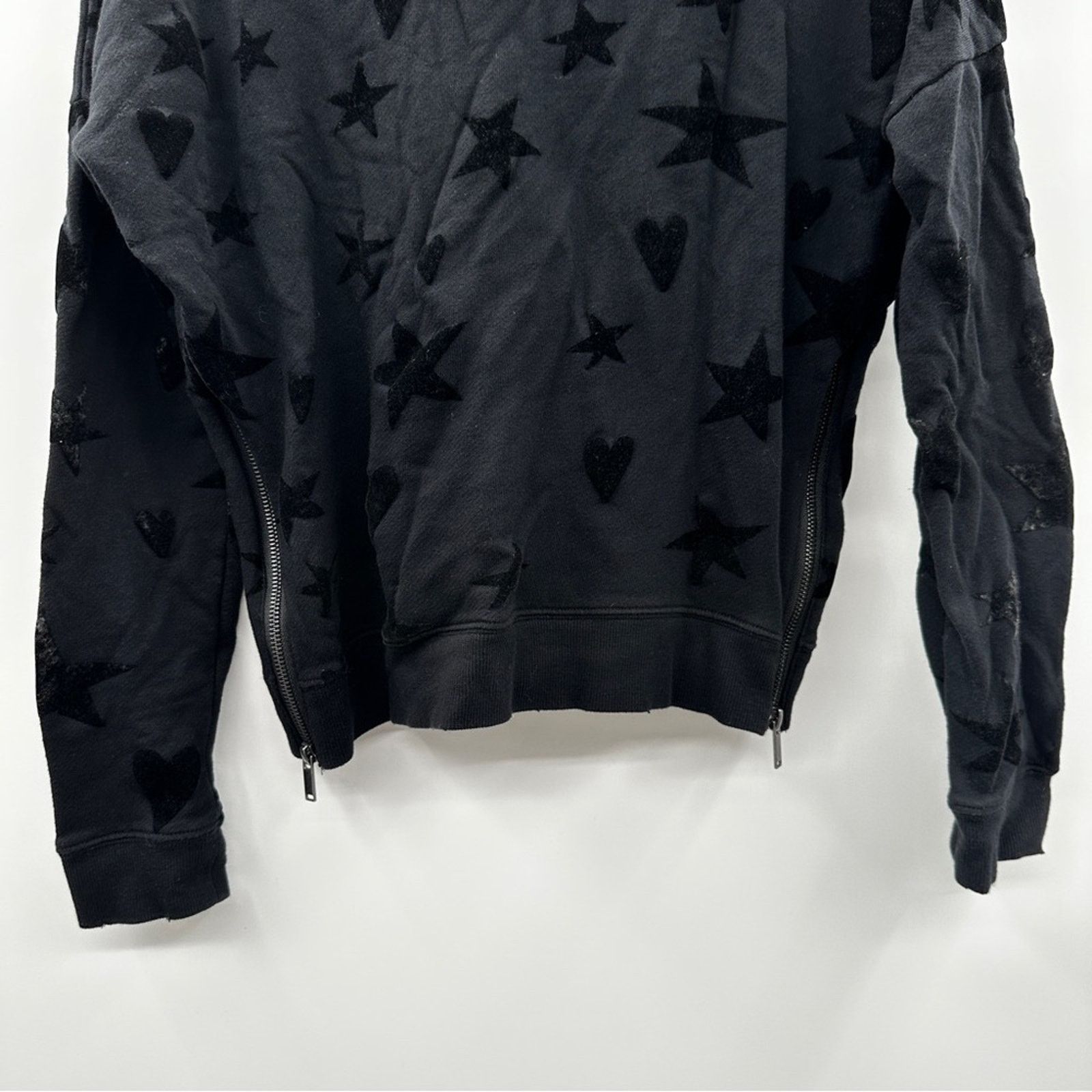 Rails Rails Black Marlo Flocked Hearts Stars Sweater Size S Size S / US 4 / IT 40 - 3 Thumbnail