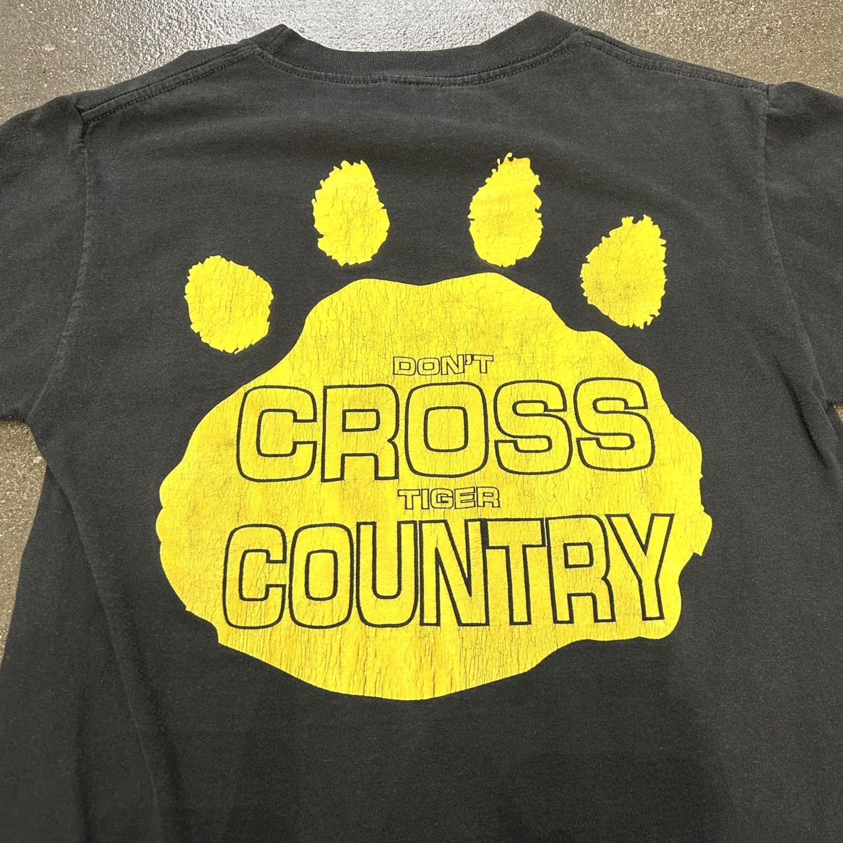 Vintage NAXC Tiger Country Shirt Mens Small Black Paw Print Cross Country Graphic Size US S / EU 44-46 / 1 - 6 Thumbnail