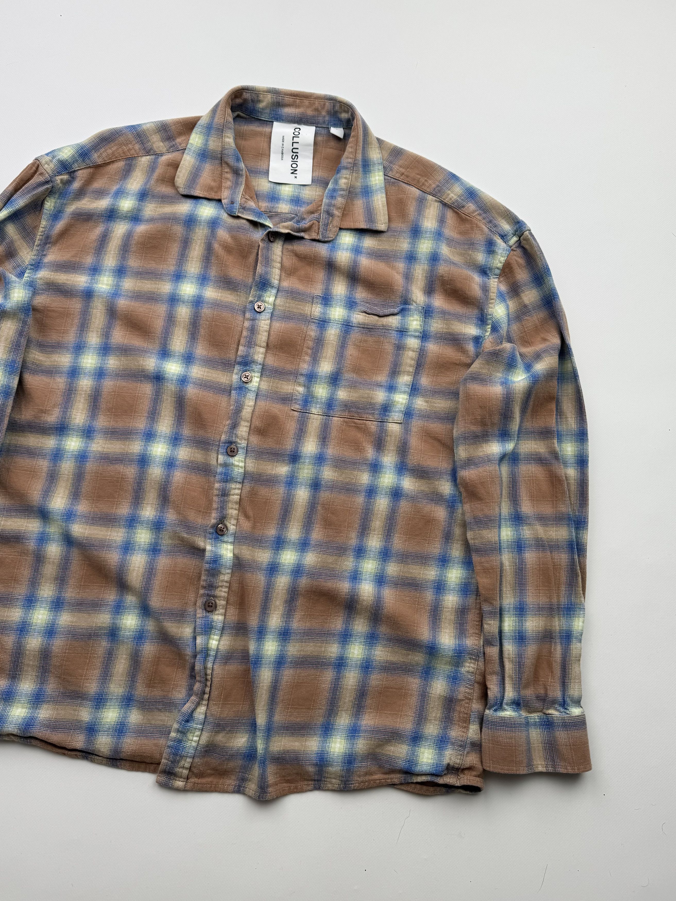 Flannel Collusion Flannel Shirt B276(V467)E2 Size US L / EU 52-54 / 3 - 3 Thumbnail