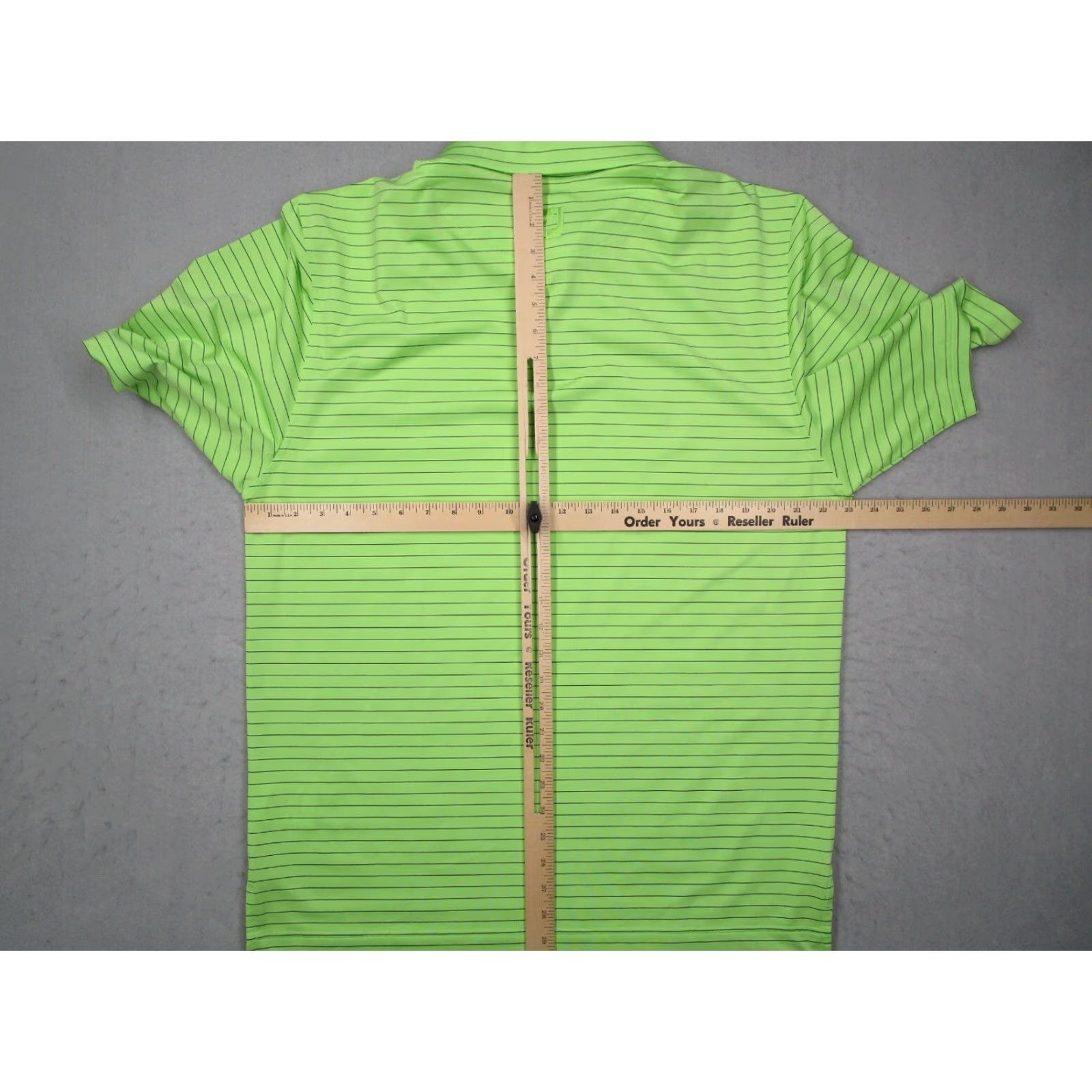 Footjoy FootJoy Polo Shirt Mens M Green Striped Performance Golf Fremont Park Golf Club Logo Embroidered Short Sleeve Polo Size US M / EU 48-50 / 2 - 6 Thumbnail