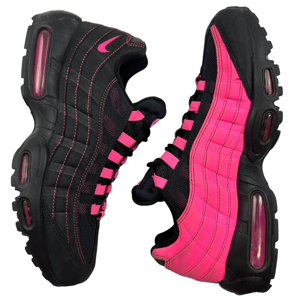 Nike Nike Air Max 95 Black Pink Blast - Size US 10.5 / EU 44.5 Size US 10.5 / EU 43-44 - 3 Thumbnail