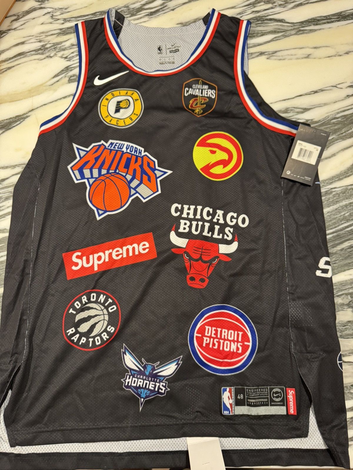 NIKE X SUPREME X NBA JERSEY