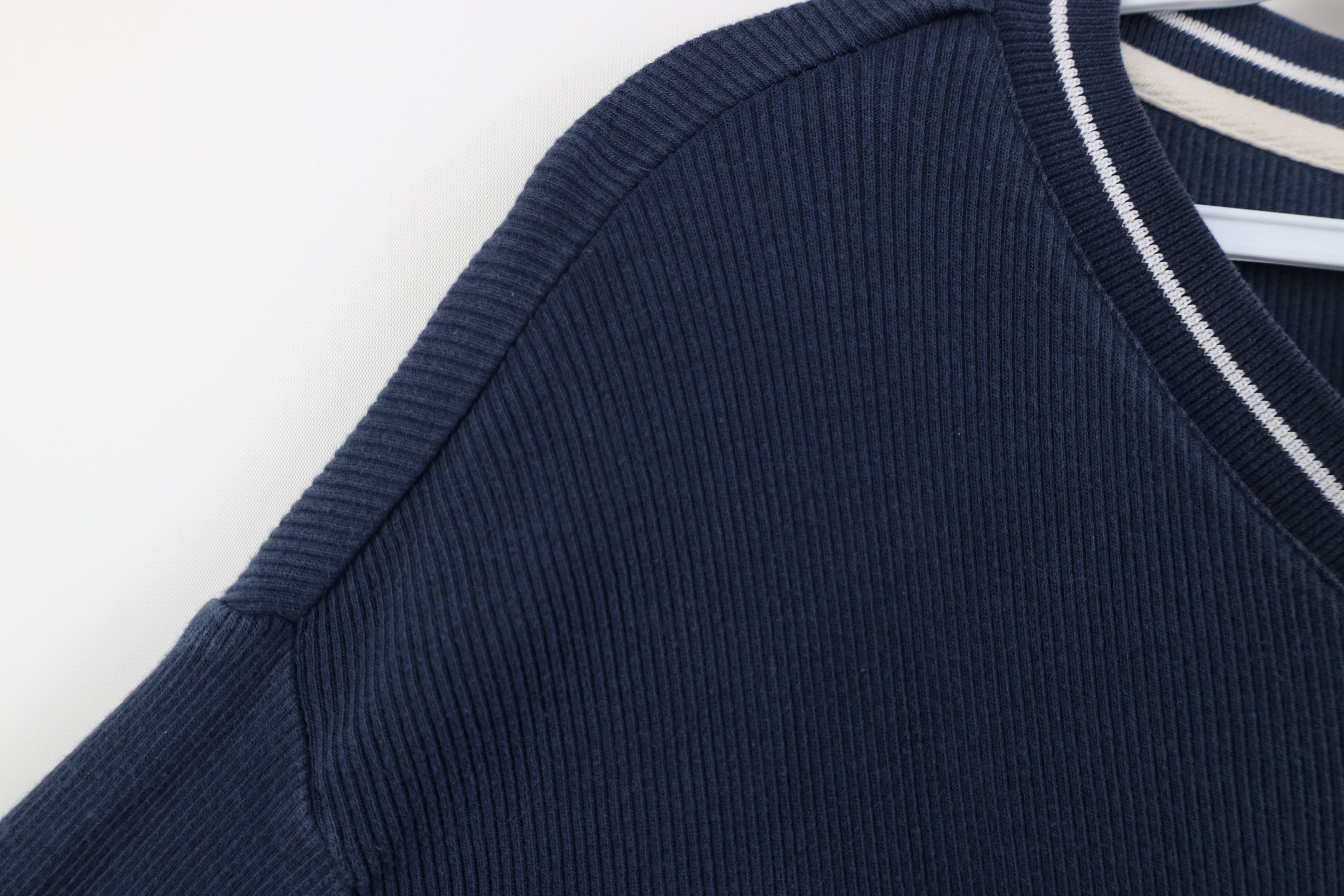 Tommy Hilfiger Vintage 90s Tommy Hilfiger Ribbed Knit Ringer T-Shirt Blue Size US XL / EU 56 / 4 - 8 Thumbnail