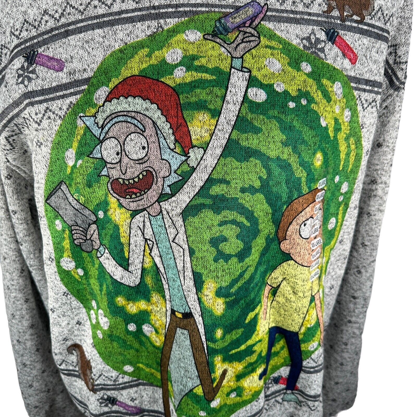 The Unbranded Brand Rick And Morty Sweatshirt Men's 2XL XXL Gray Adult 2018 New Size US XXL / EU 58 / 5 - 2 Thumbnail