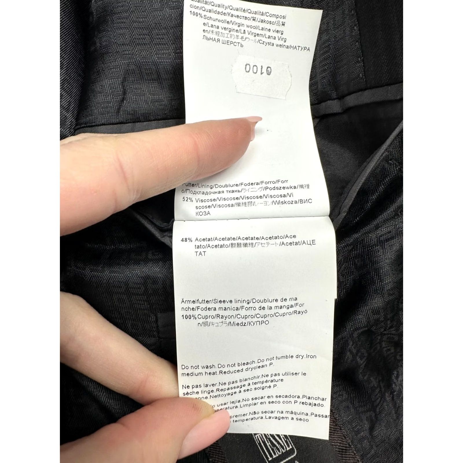 Hugo Boss HUGO BOSS Blazer 2 Piece Wool Suit Pants Size 52 (L) Black Mens Vintage Size 42R - 7 Thumbnail